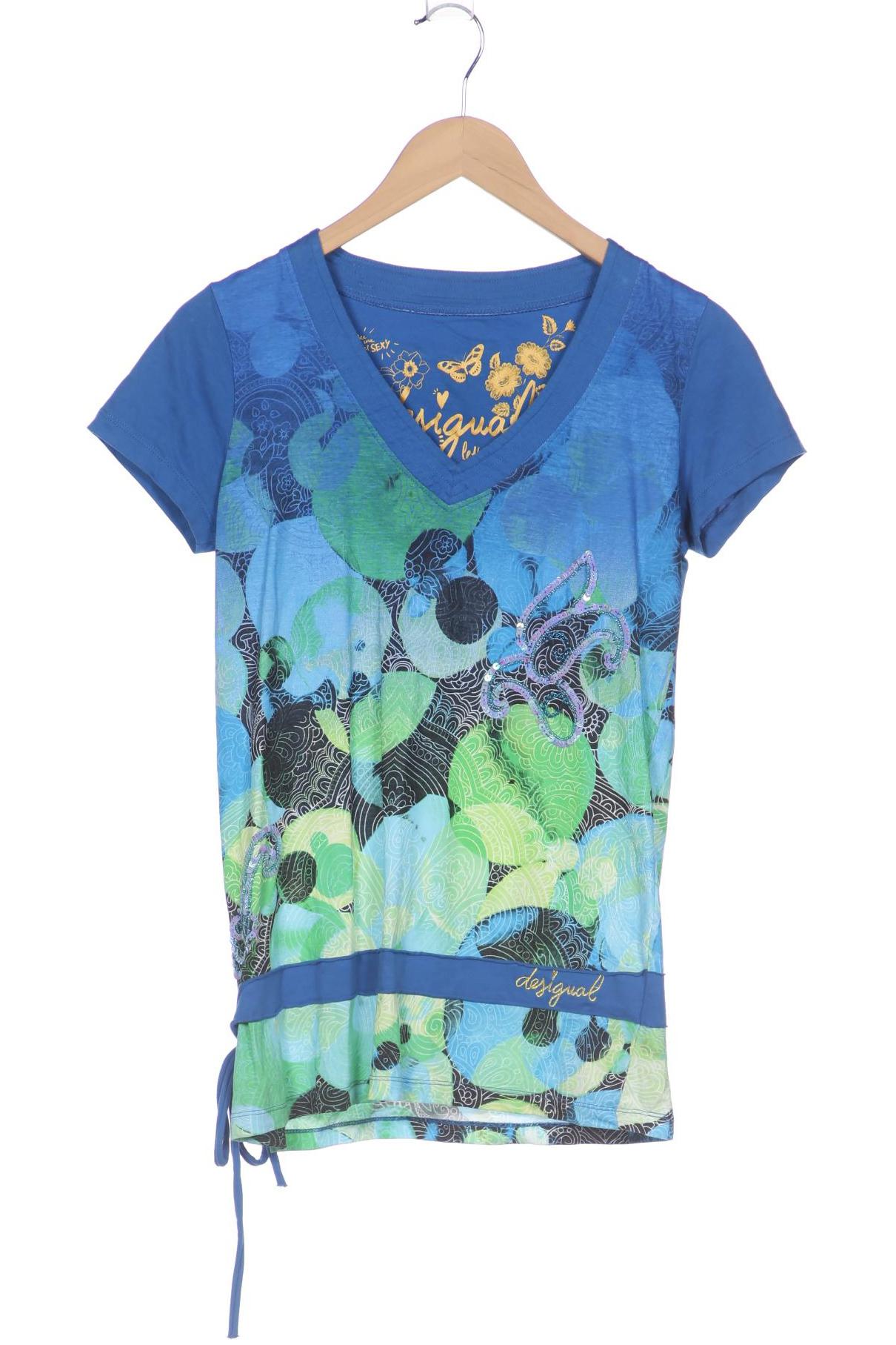 

Desigual Damen T-Shirt, blau