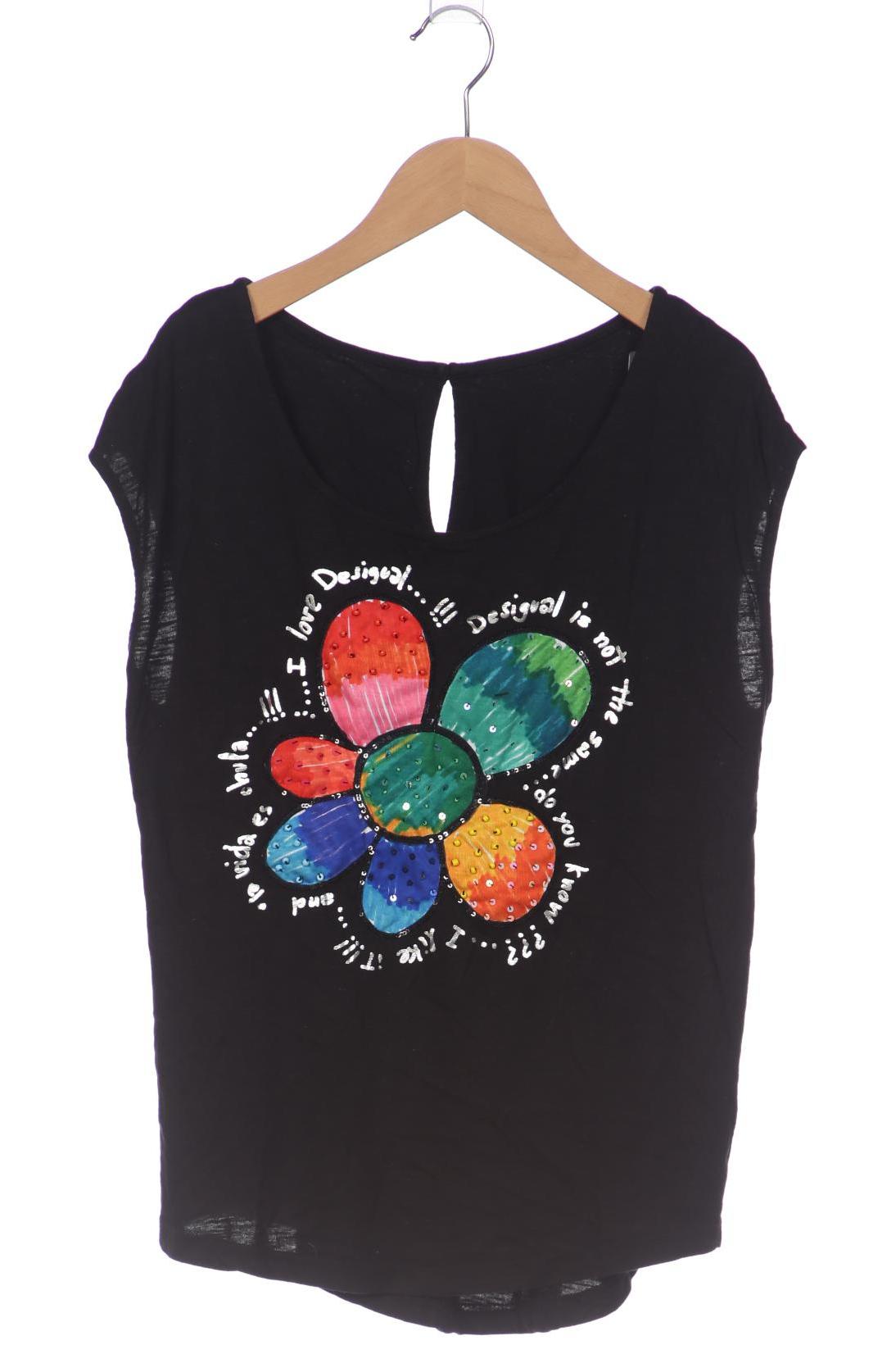 

Desigual Damen T-Shirt, schwarz, Gr. 38