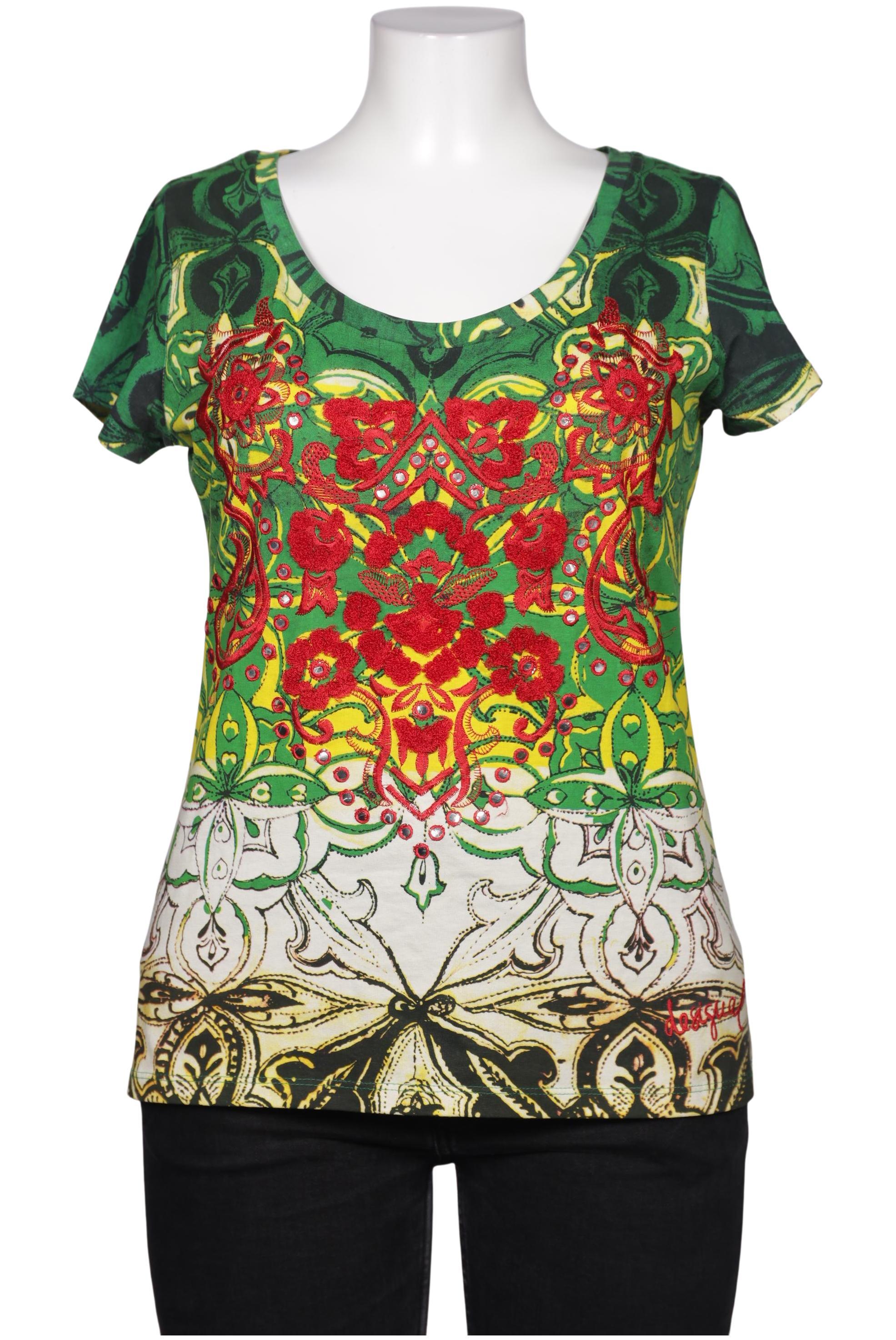 

Desigual Damen T-Shirt, grün, Gr. 38