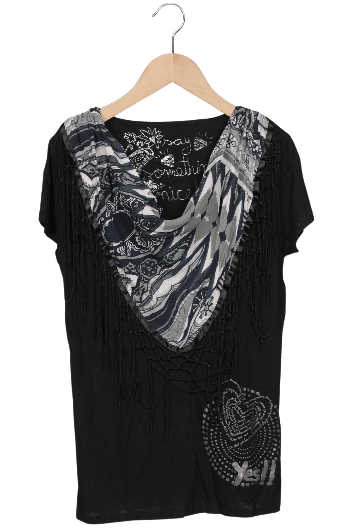 

Desigual Damen T-Shirt, schwarz, Gr. 38