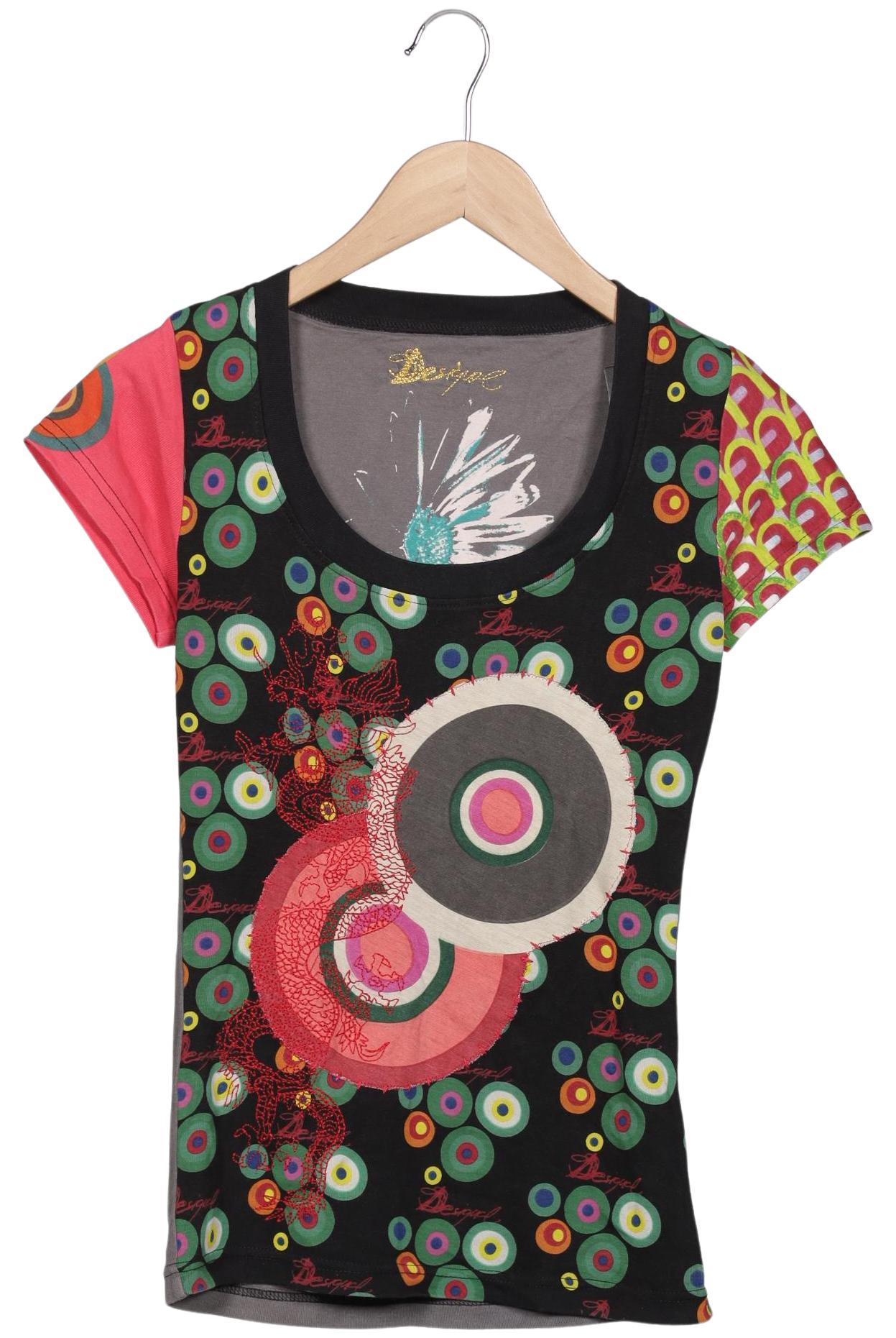 

Desigual Damen T-Shirt, mehrfarbig, Gr. 34