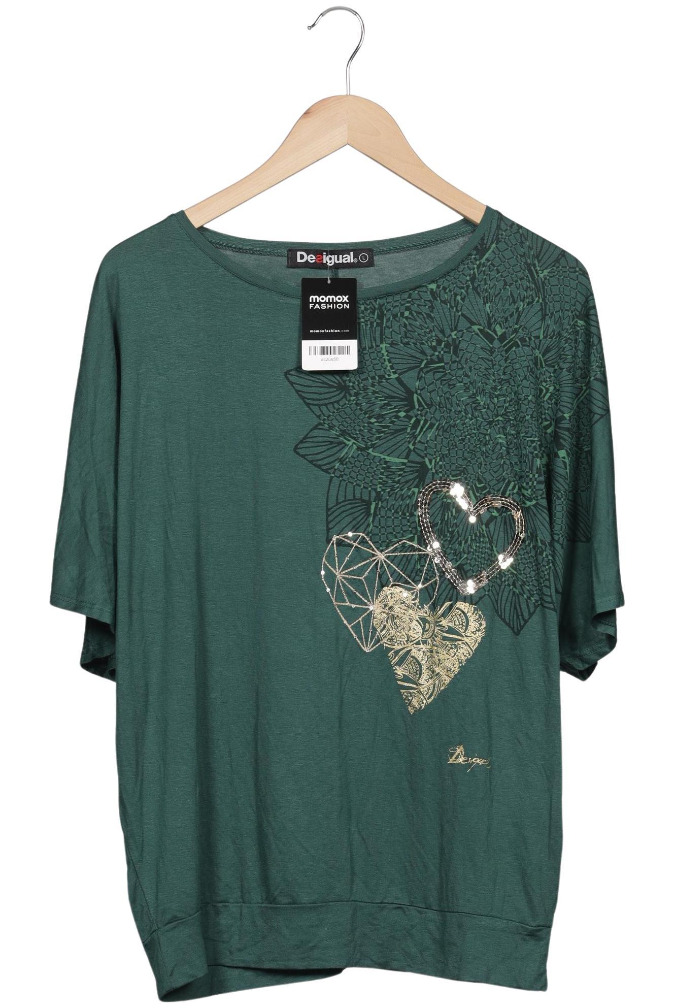 

Desigual Damen T-Shirt, grün, Gr. 42