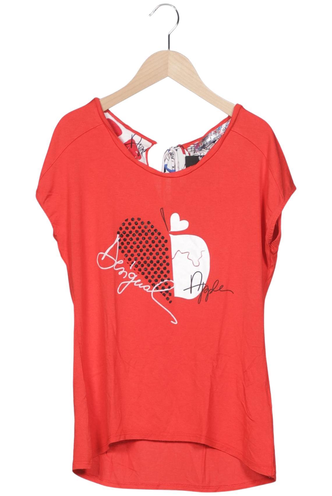 

Desigual Damen T-Shirt, rot, Gr. 38