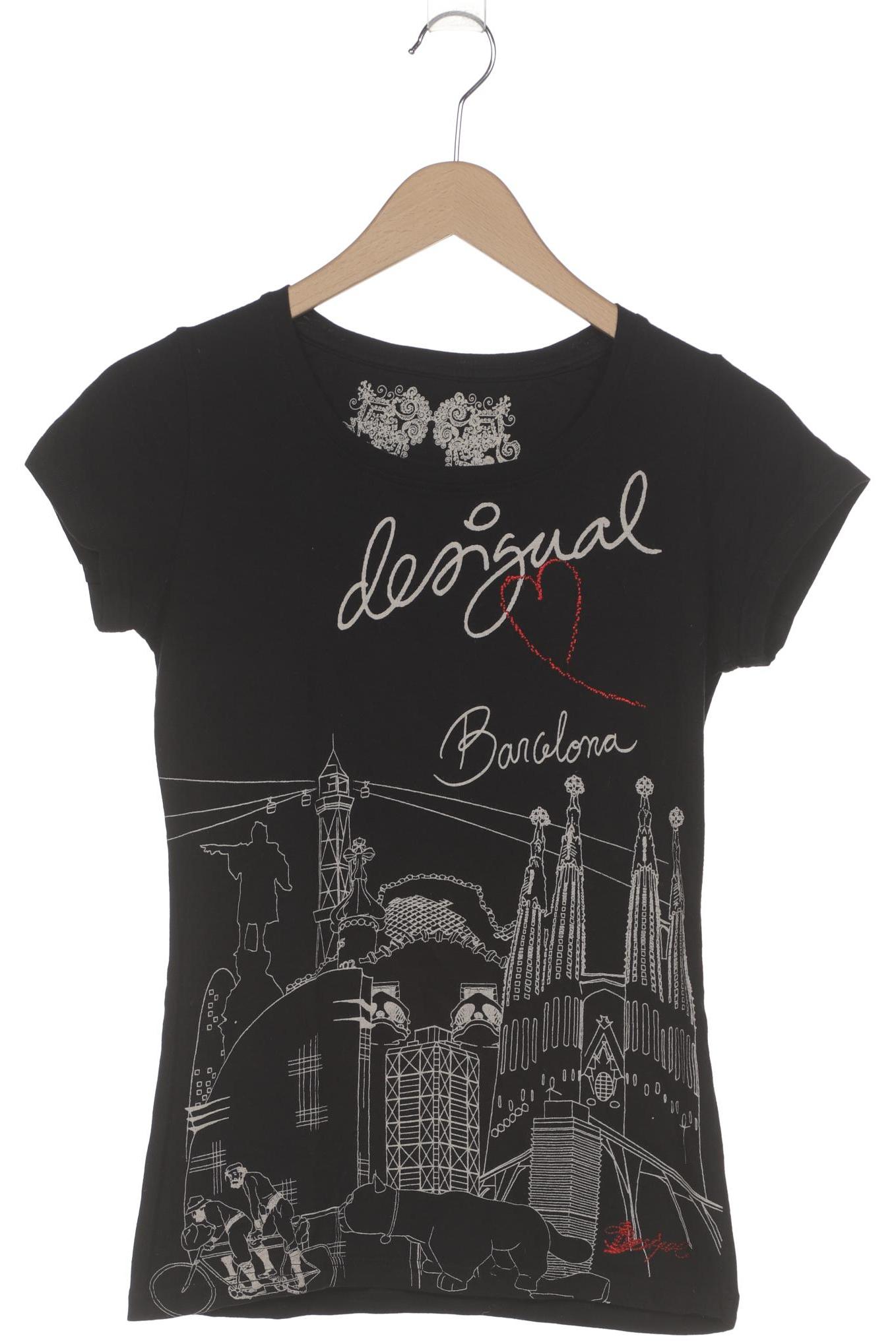 

Desigual Damen T-Shirt, schwarz, Gr. 38