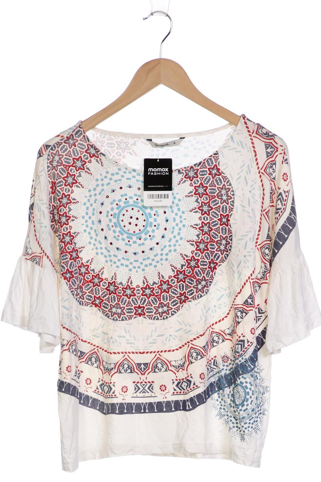 

Desigual Damen T-Shirt, cremeweiß, Gr. 38