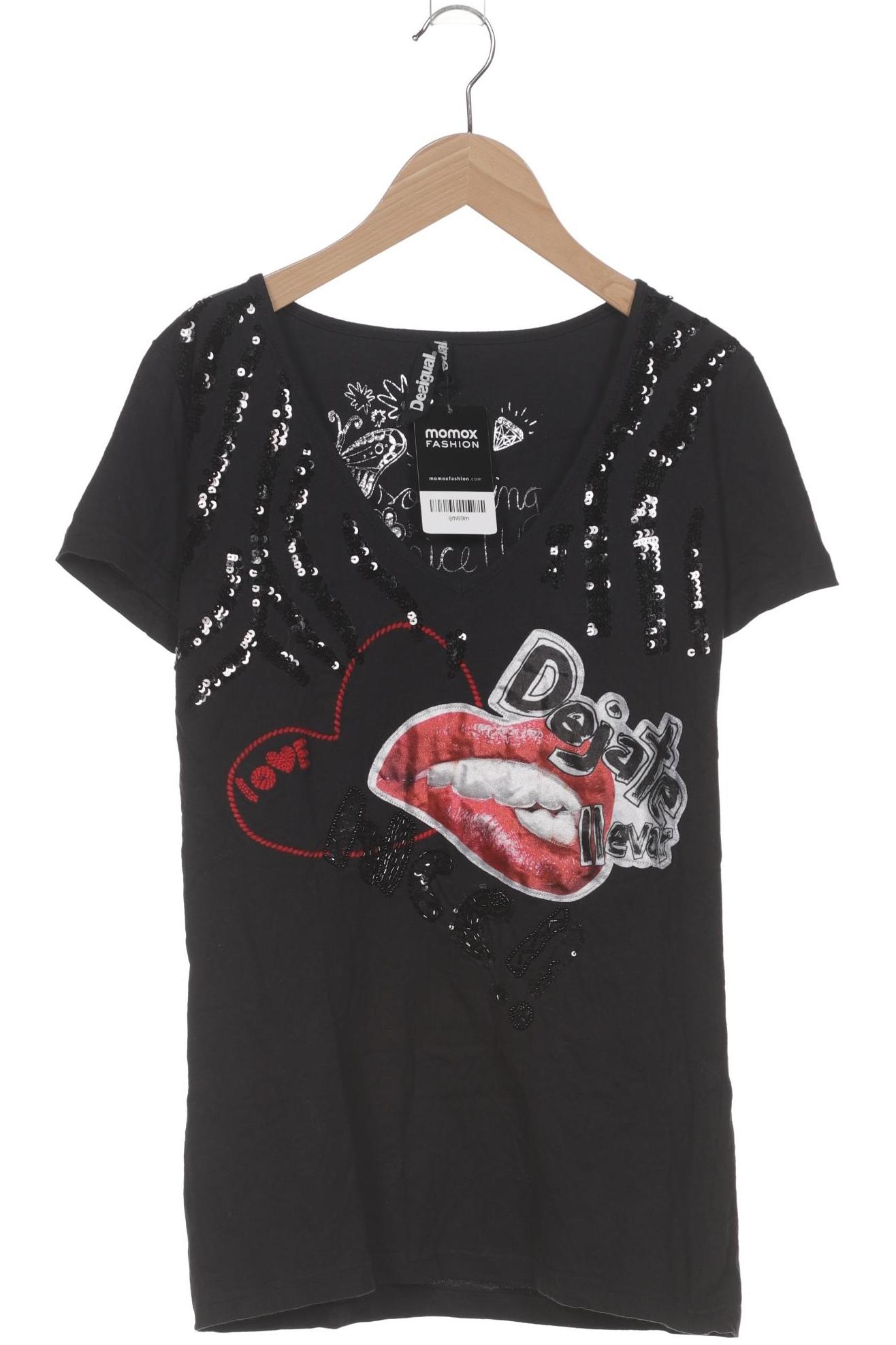 

Desigual Damen T-Shirt, schwarz, Gr. 38