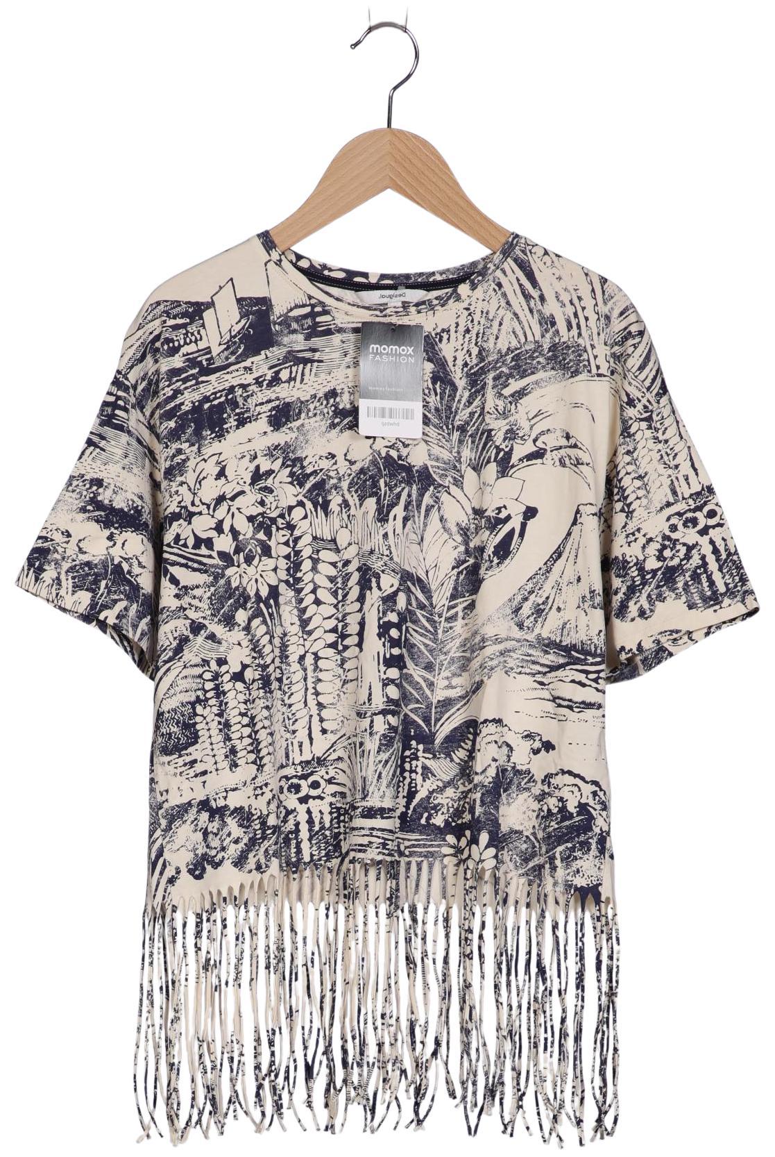 

Desigual Damen T-Shirt, cremeweiß, Gr. 34