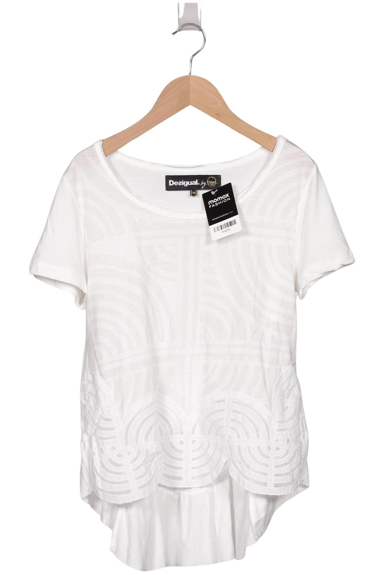 

Desigual Damen T-Shirt, cremeweiß, Gr. 38