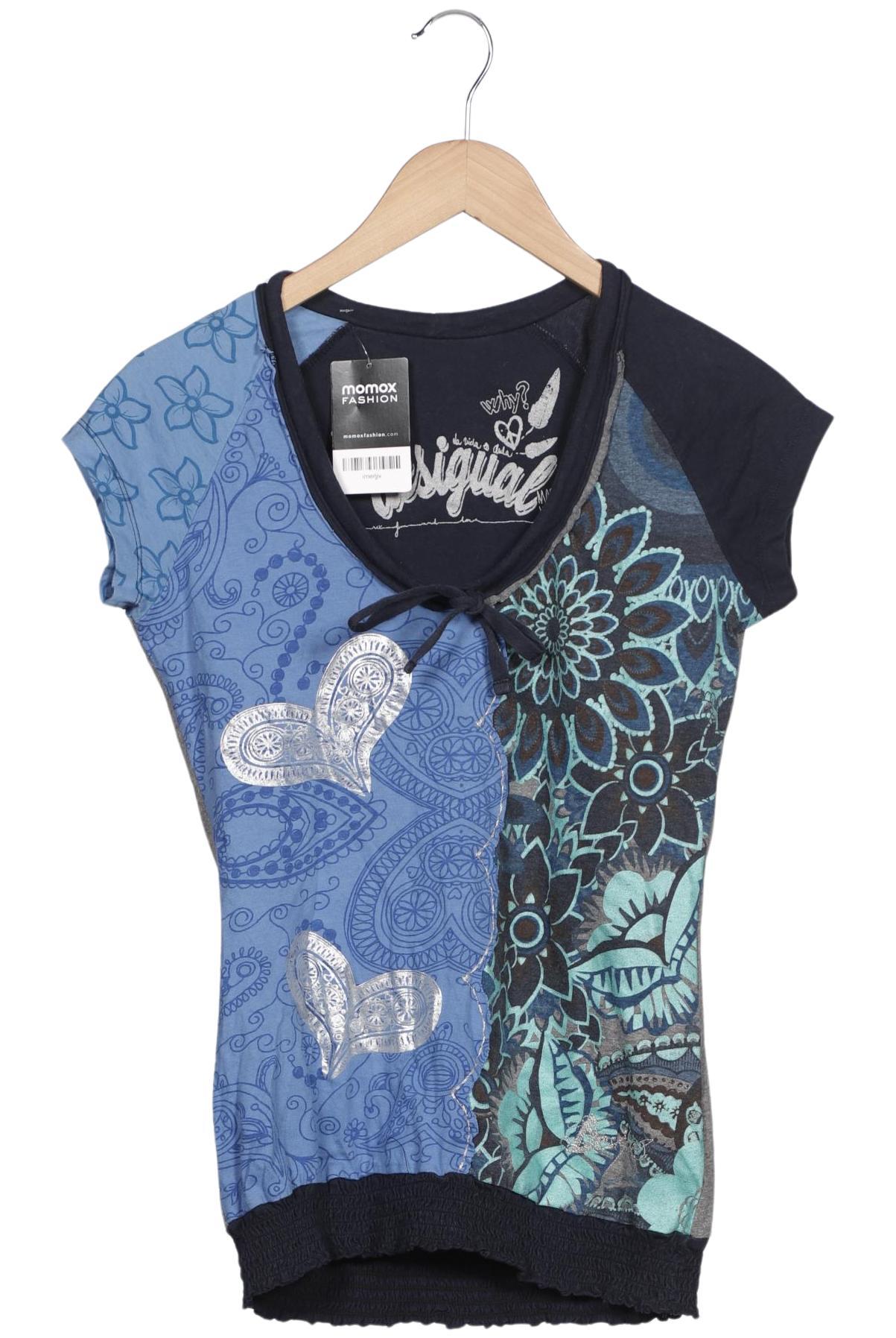 

Desigual Damen T-Shirt, blau, Gr. 38
