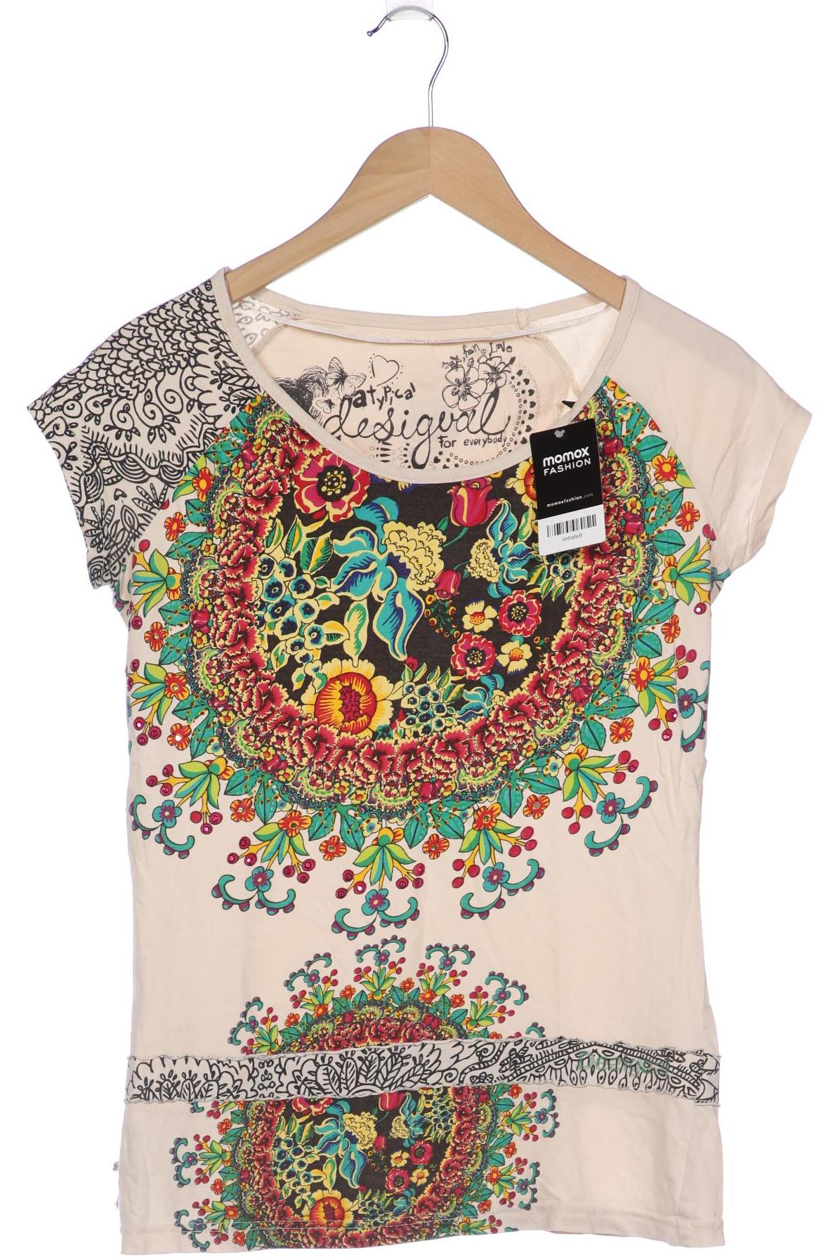 

Desigual Damen T-Shirt, cremeweiß