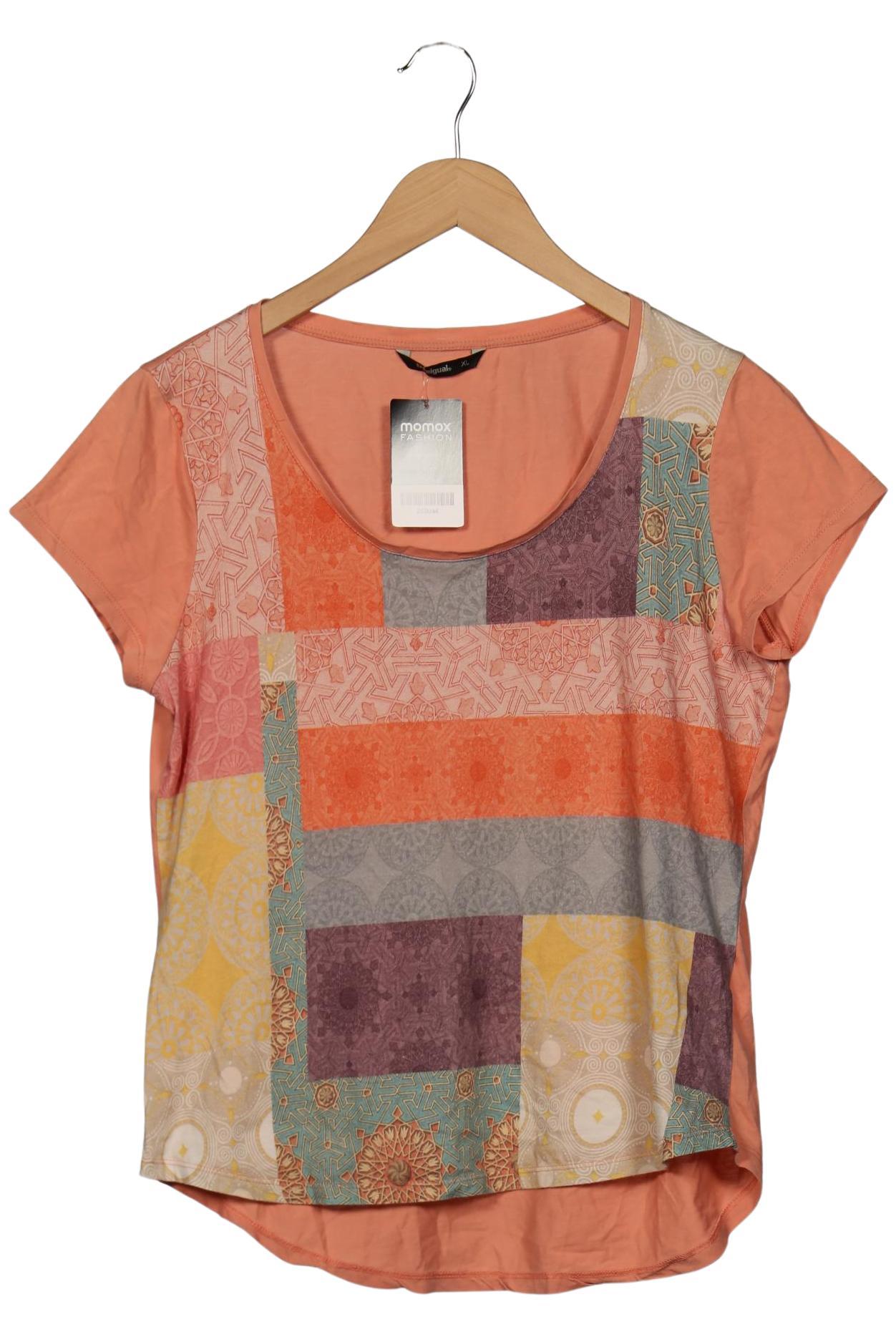 

Desigual Damen T-Shirt, orange, Gr. 44