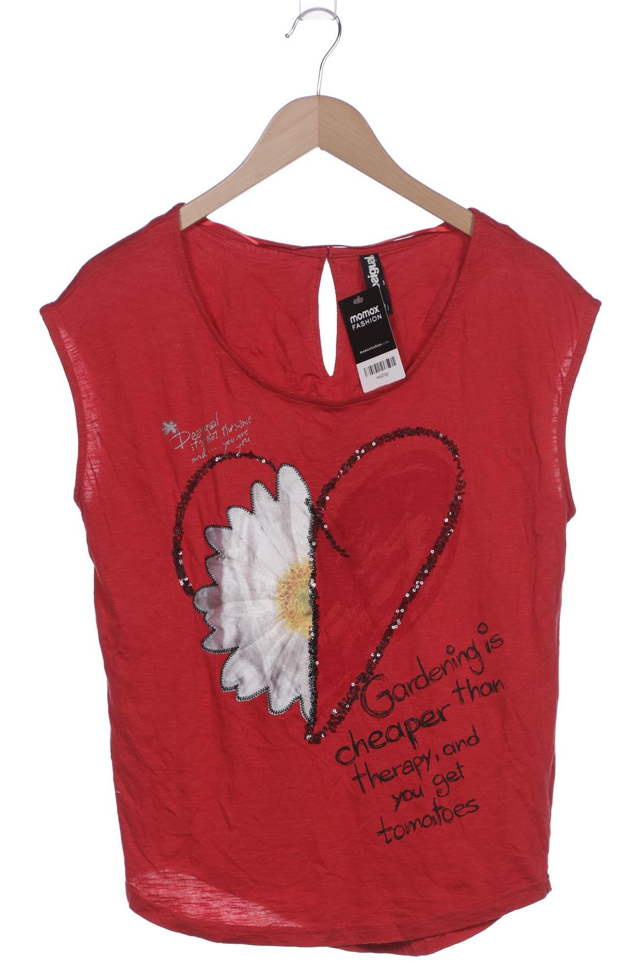 

Desigual Damen T-Shirt, rot, Gr. 38