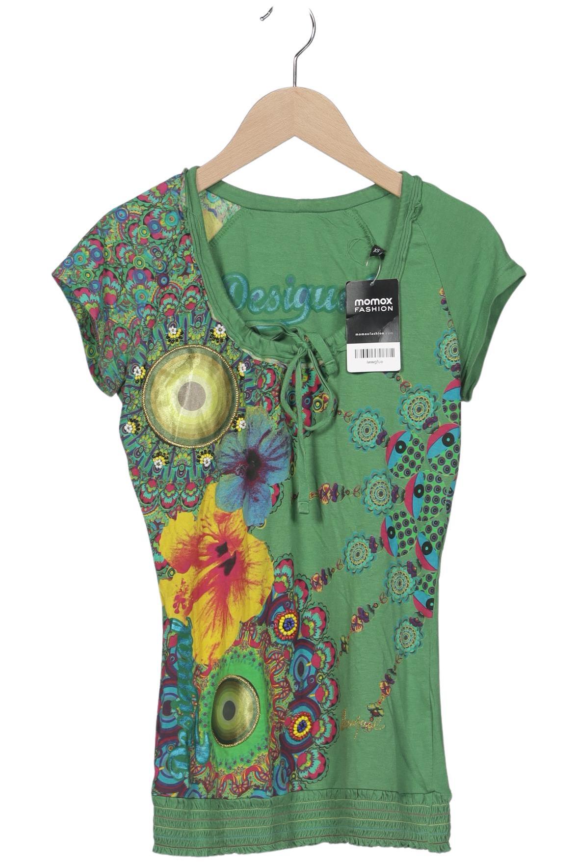 

Desigual Damen T-Shirt, grün, Gr. 34