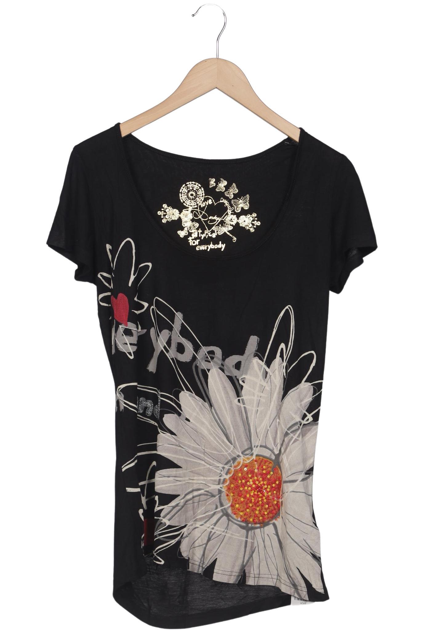 

Desigual Damen T-Shirt, schwarz, Gr. 44