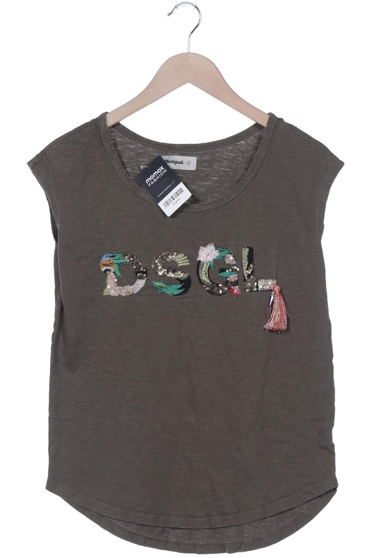 

Desigual Damen T-Shirt, grün, Gr. 36