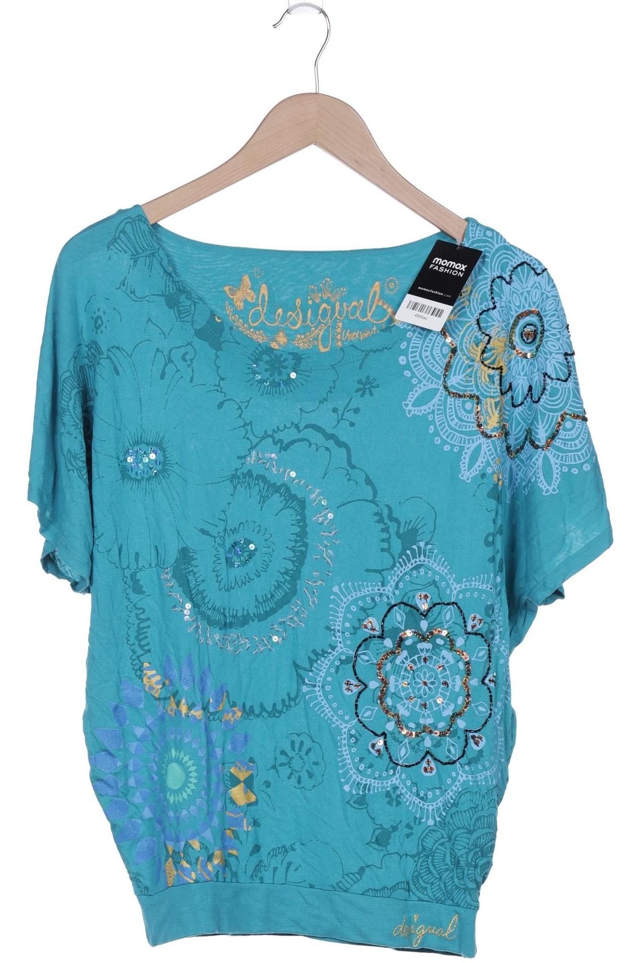 

Desigual Damen T-Shirt, türkis, Gr. 38