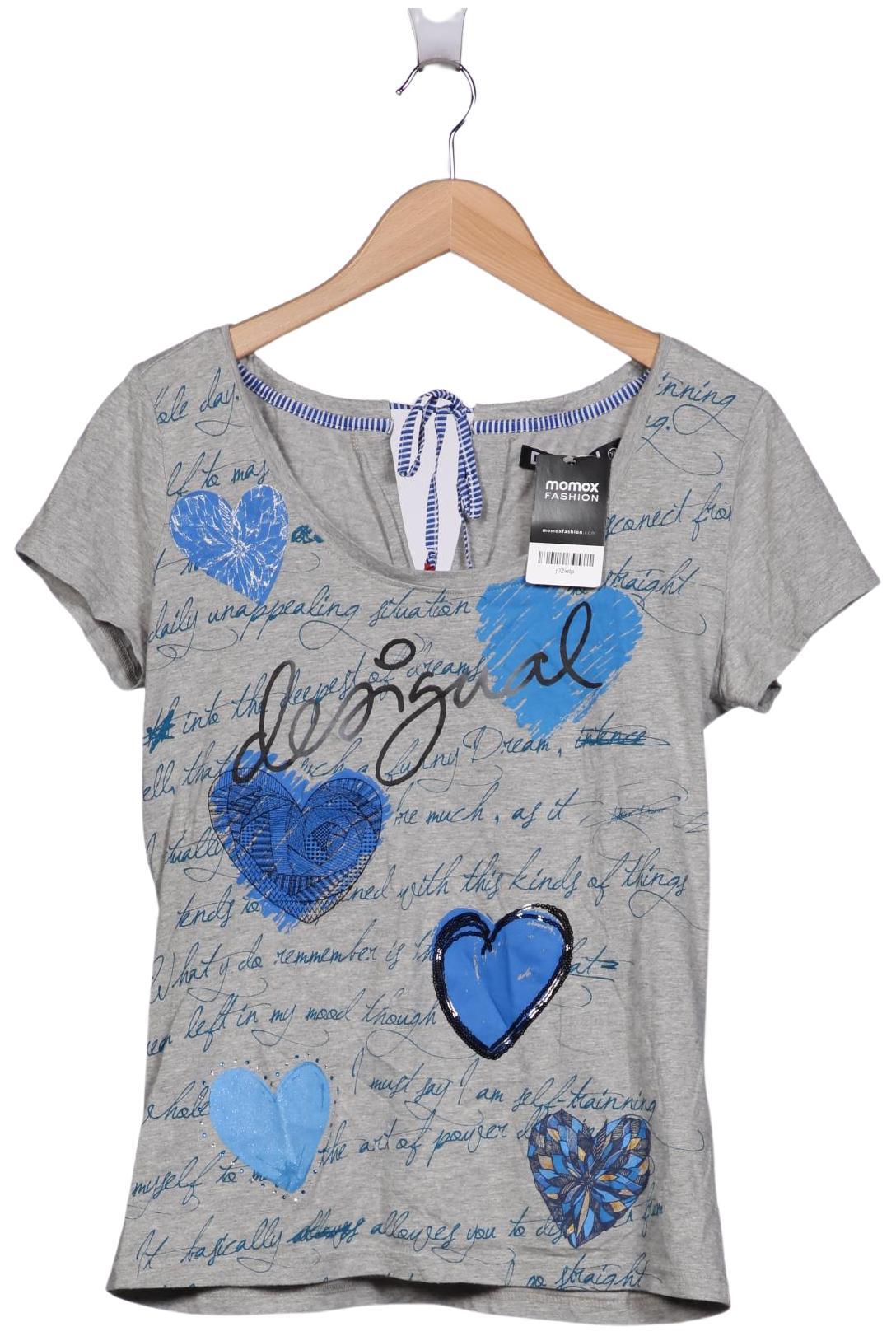 

Desigual Damen T-Shirt, grau, Gr. 44