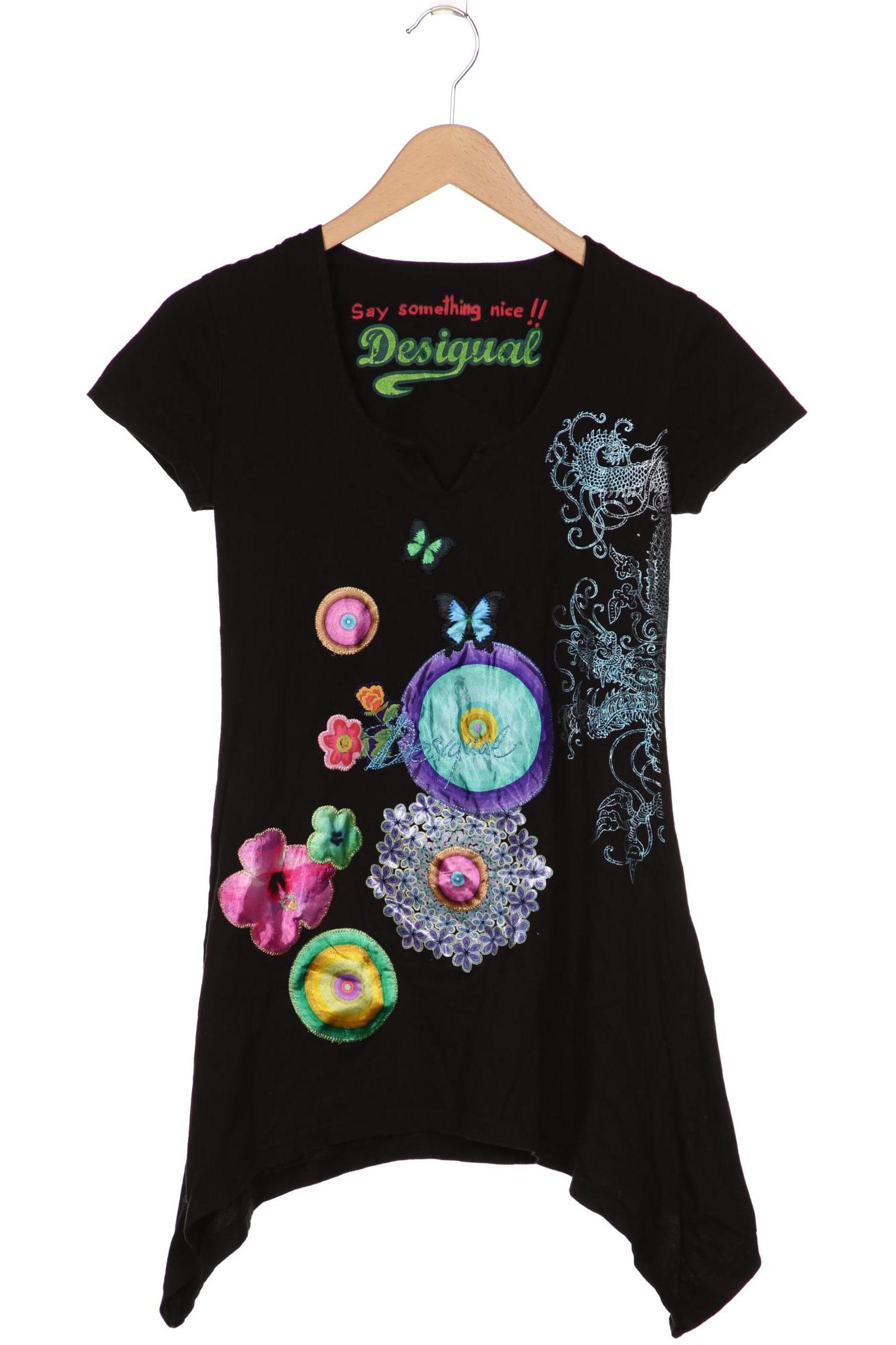 

Desigual Damen T-Shirt, schwarz