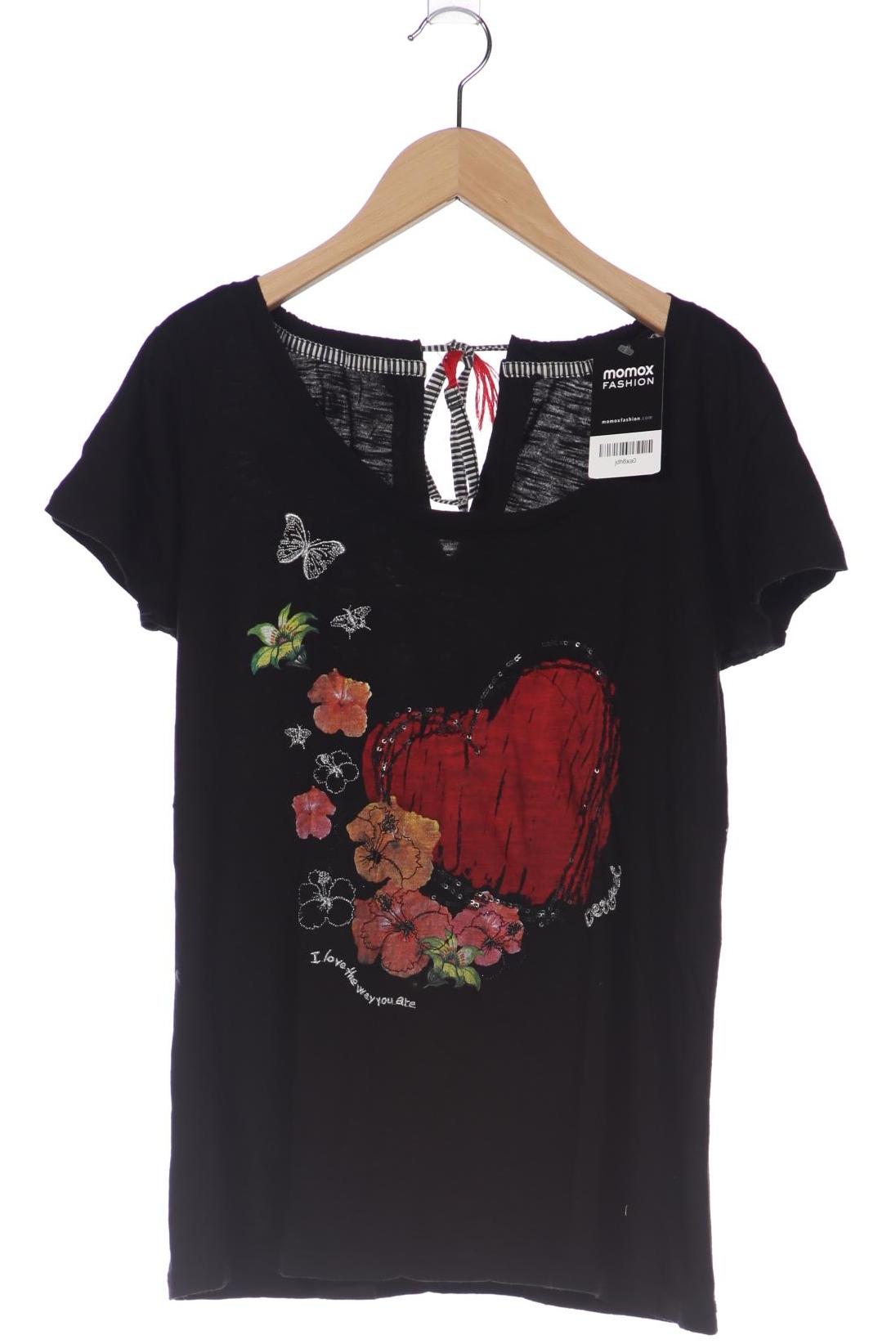 

Desigual Damen T-Shirt, schwarz, Gr. 38