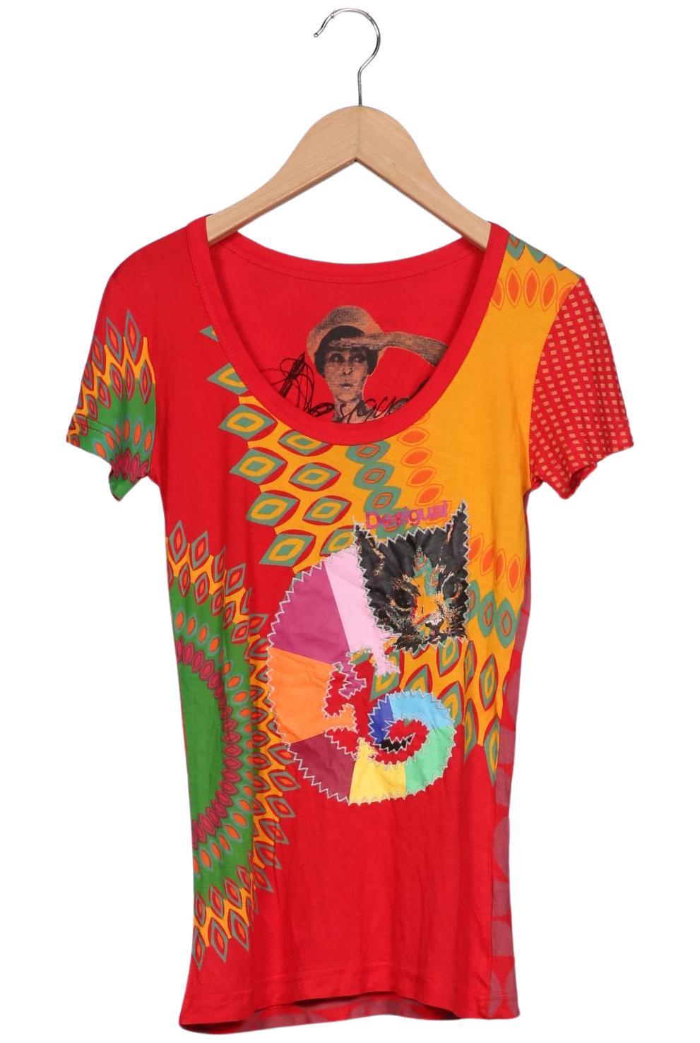 

Desigual Damen T-Shirt, rot, Gr. 34