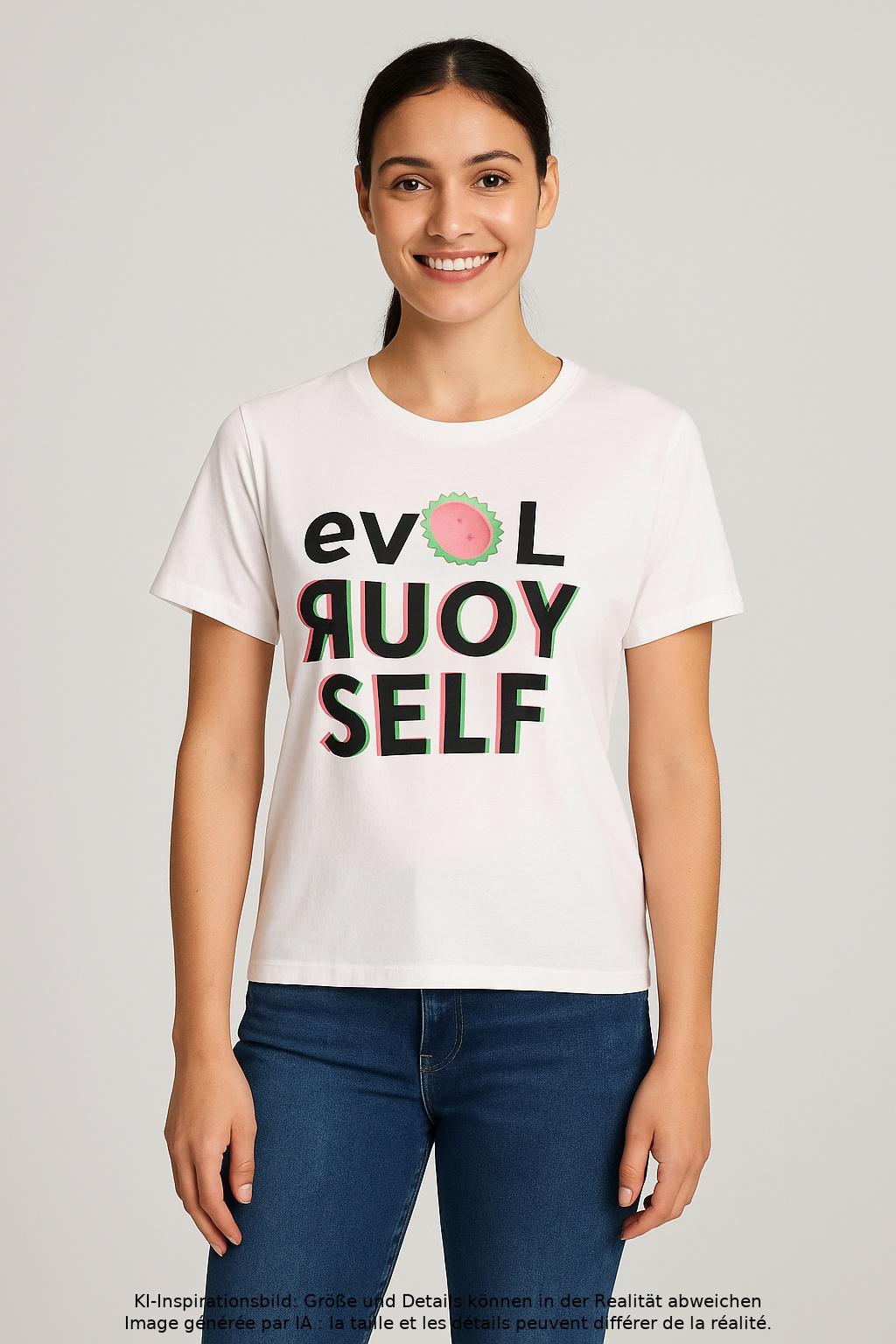 

Desigual Damen T-Shirt, weiß, Gr. 38