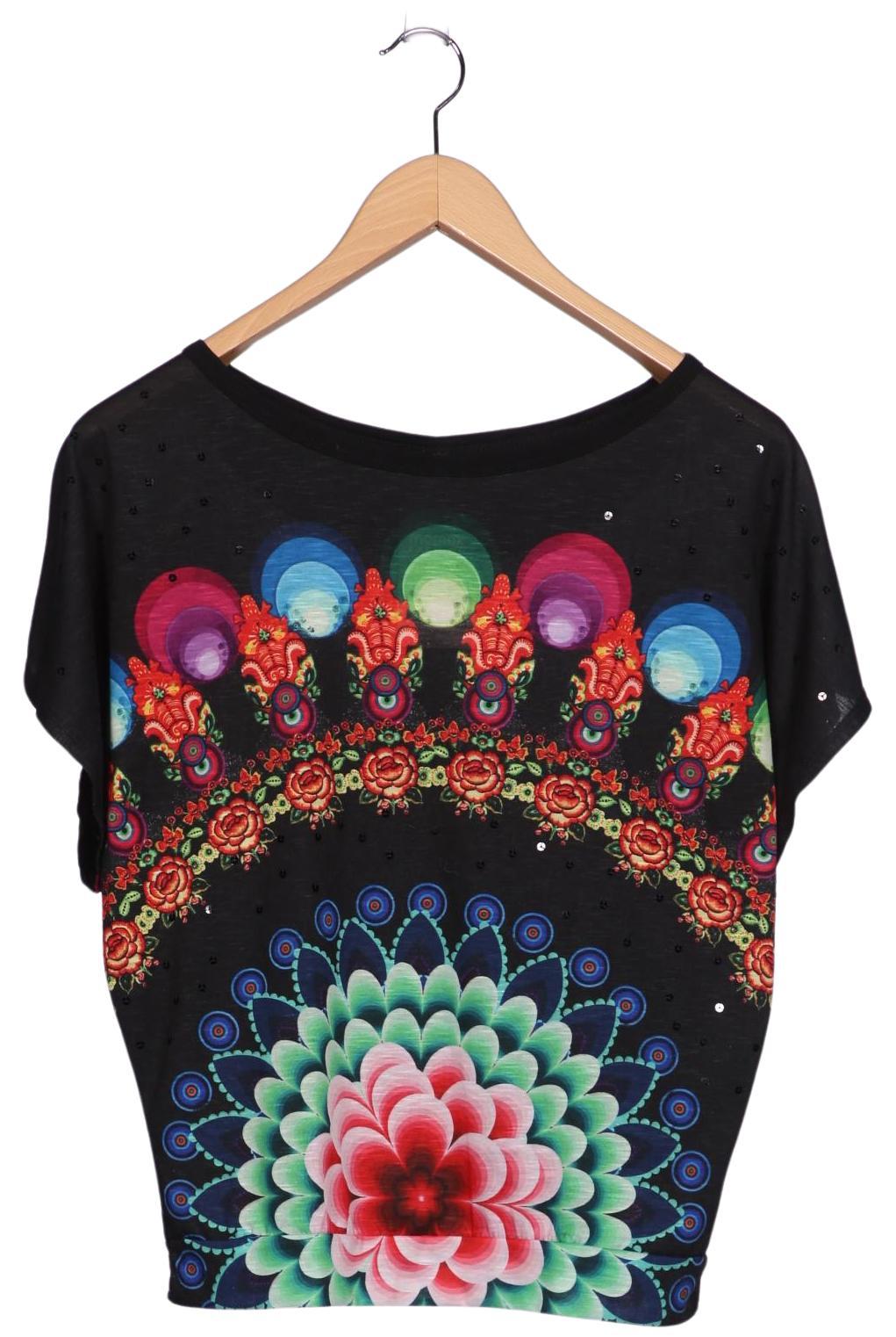 

Desigual Damen T-Shirt, schwarz, Gr. 36