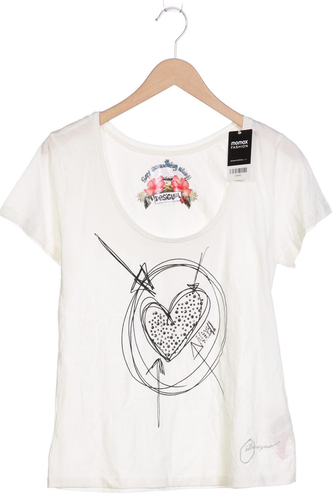 

Desigual Damen T-Shirt, cremeweiß