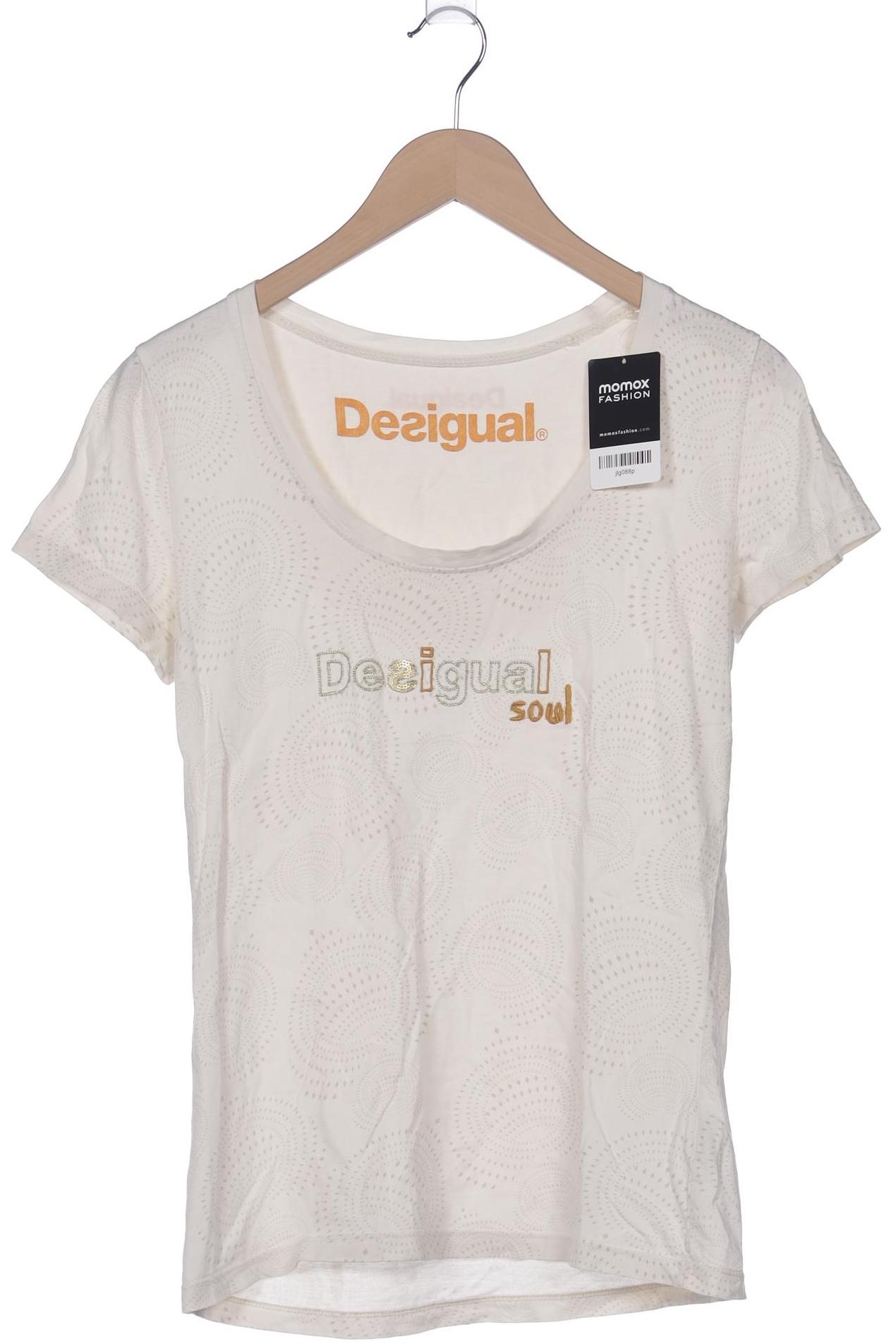 

Desigual Damen T-Shirt, cremeweiß, Gr. 42