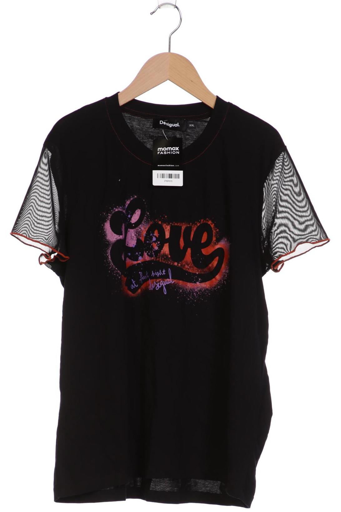 

Desigual Damen T-Shirt, schwarz, Gr. 46