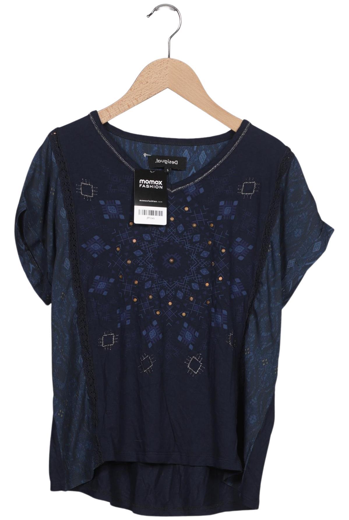 

Desigual Damen T-Shirt, marineblau, Gr. 36