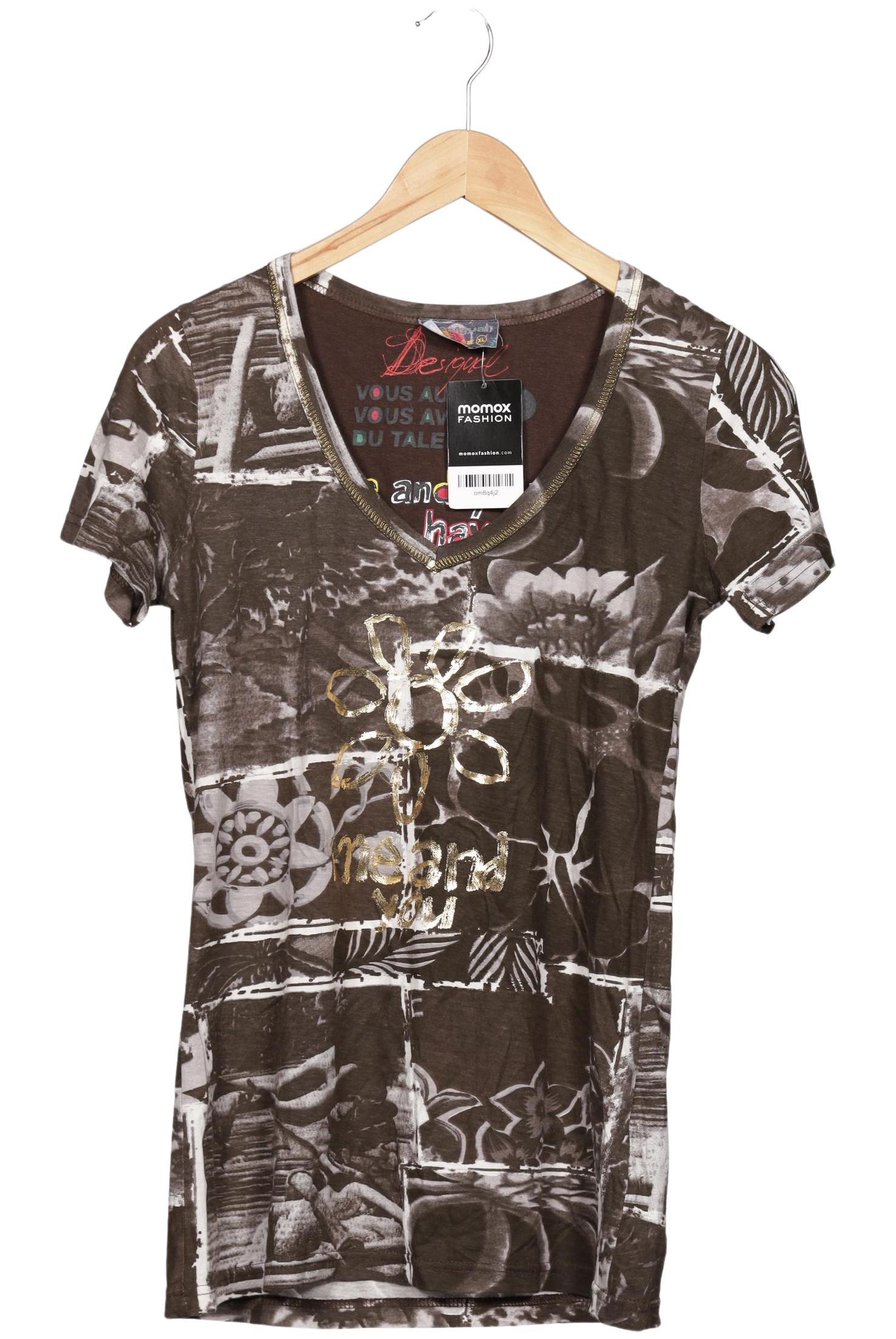 

Desigual Damen T-Shirt, braun, Gr. 44
