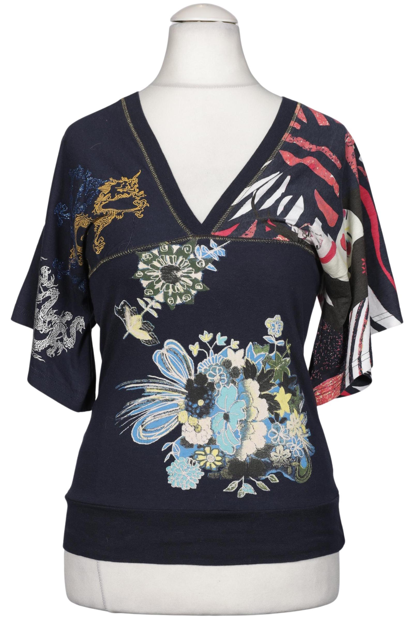 

Desigual Damen T-Shirt, marineblau, Gr. 36