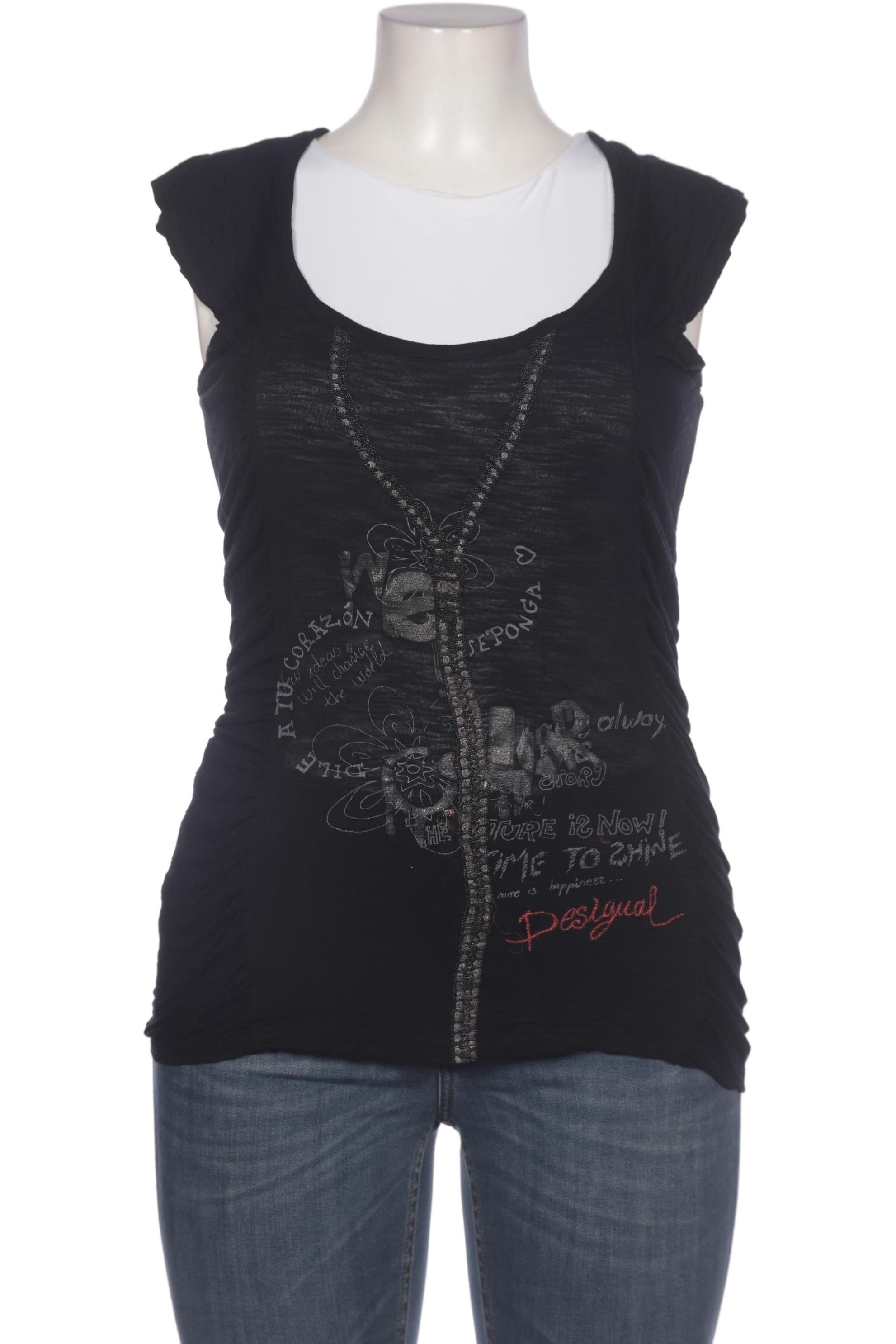 

Desigual Damen T-Shirt, schwarz, Gr. 42