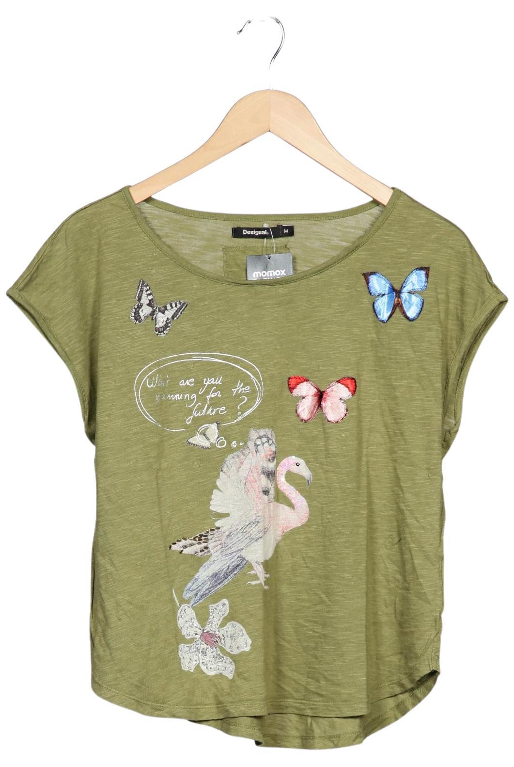 

Desigual Damen T-Shirt, grün, Gr. 38