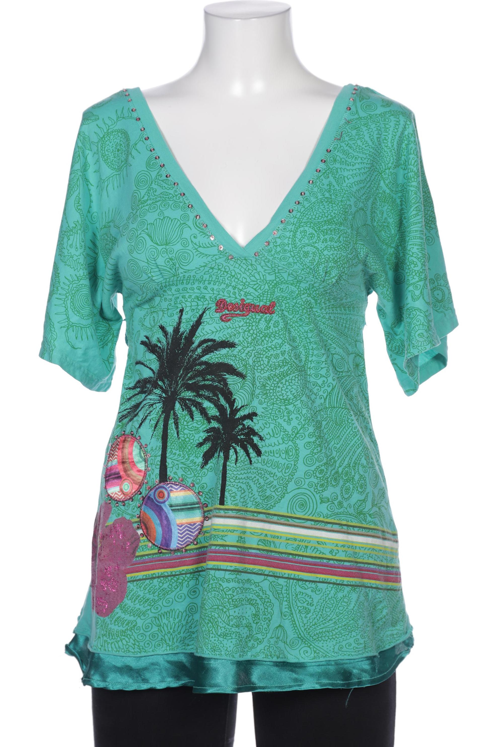 

Desigual Damen T-Shirt, hellgrün, Gr. 38
