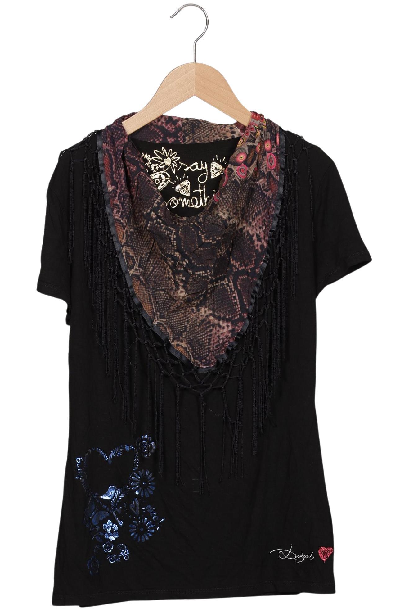 

Desigual Damen T-Shirt, schwarz, Gr. 44