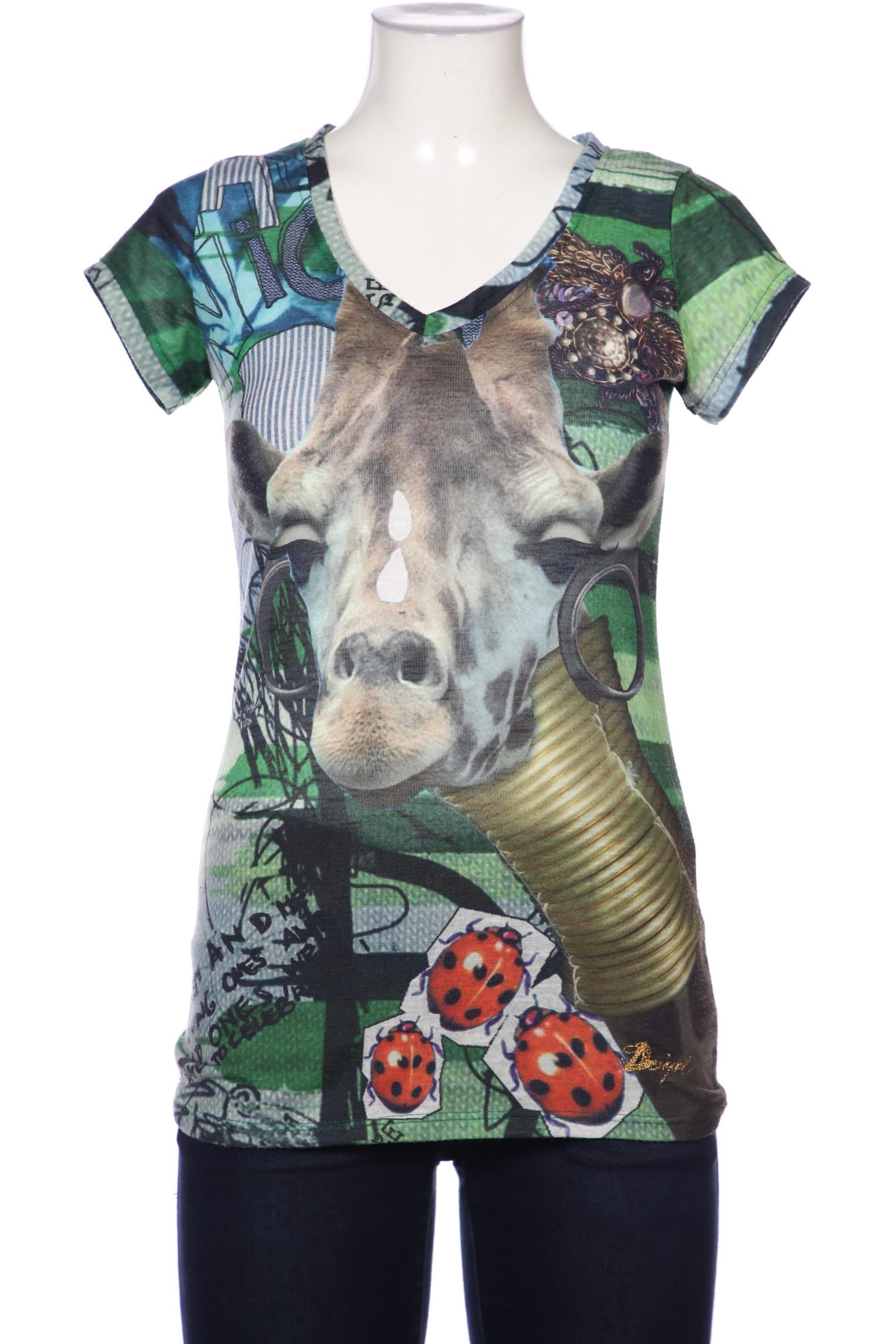 

Desigual Damen T-Shirt, grün, Gr. 42