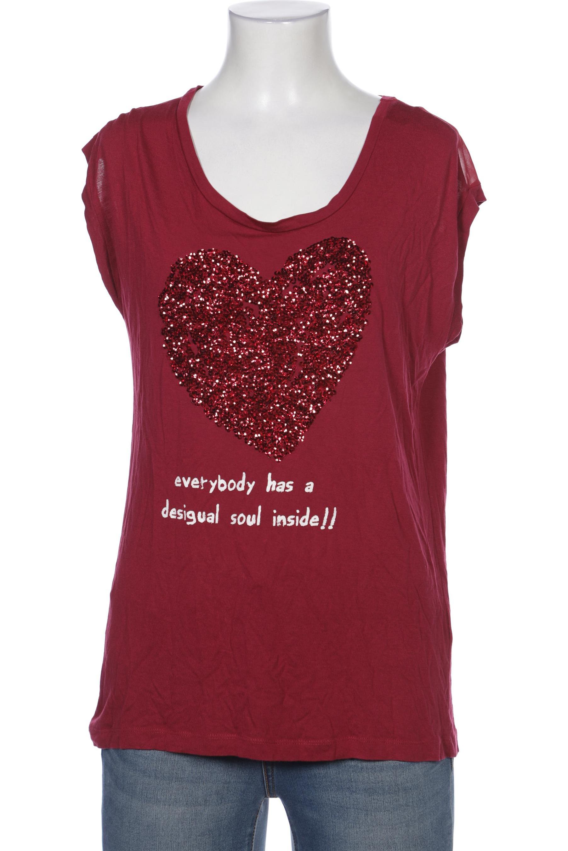 

Desigual Damen T-Shirt, bordeaux, Gr. 34