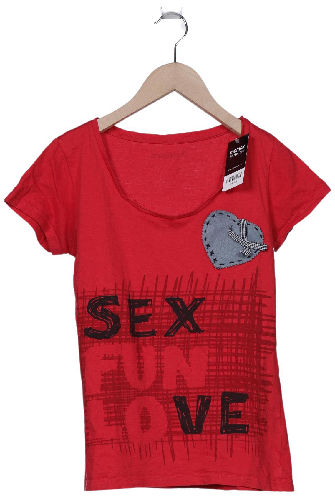 

Desigual Damen T-Shirt, rot, Gr. 36