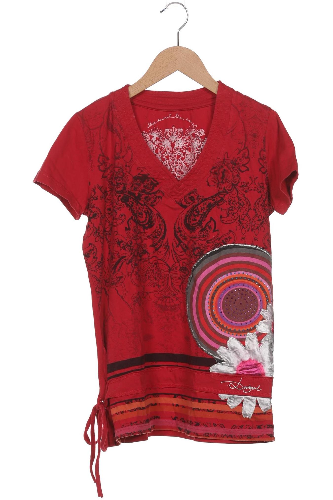

Desigual Damen T-Shirt, rot, Gr. 42