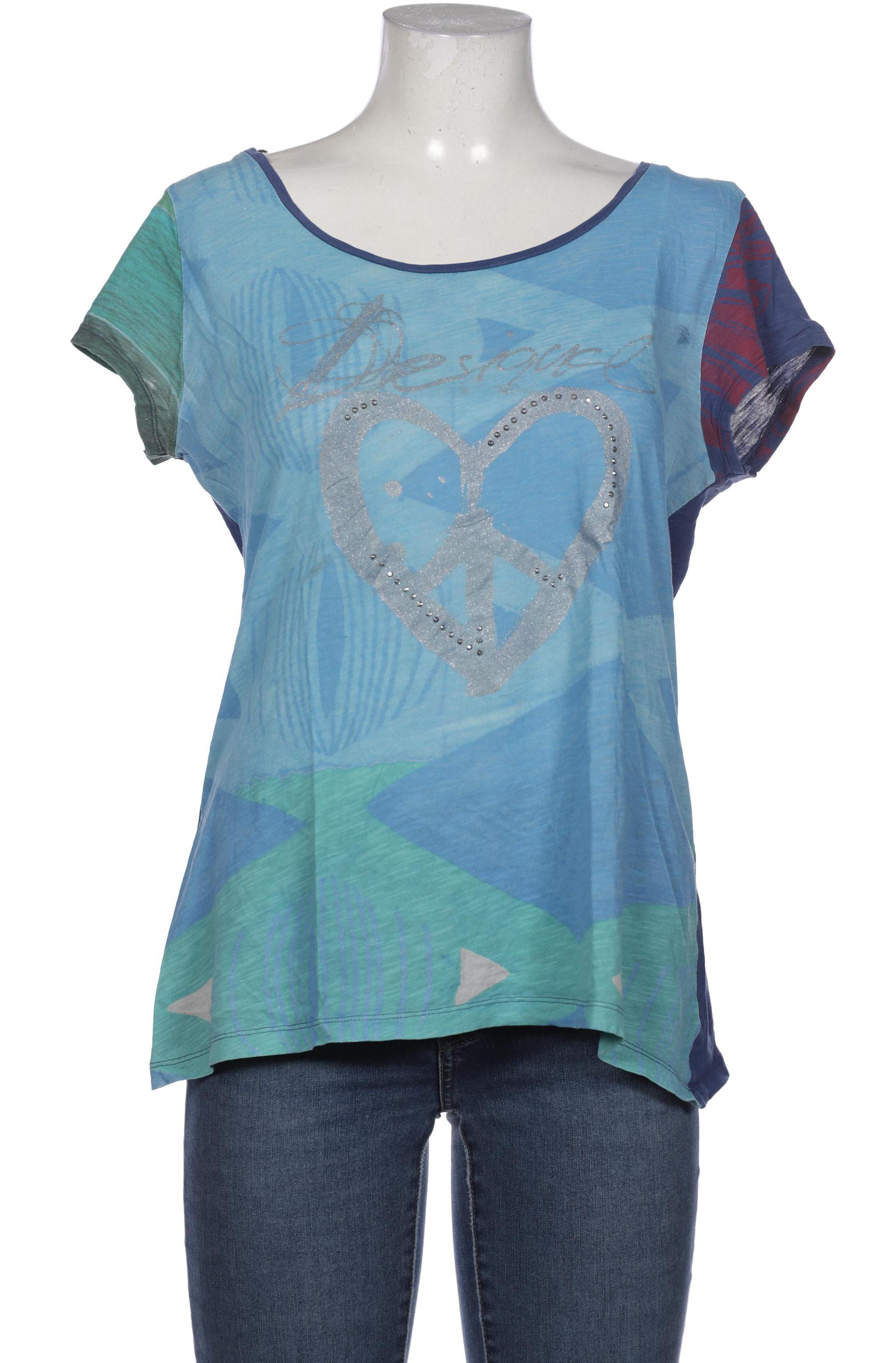 

Desigual Damen T-Shirt, blau, Gr. 42