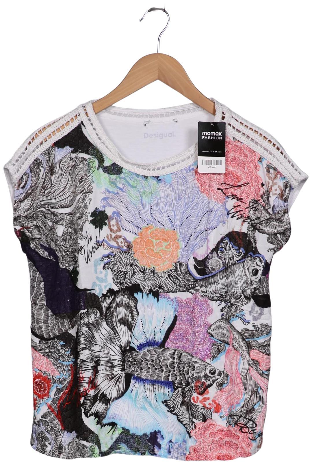 

Desigual Damen T-Shirt, weiß, Gr. 44