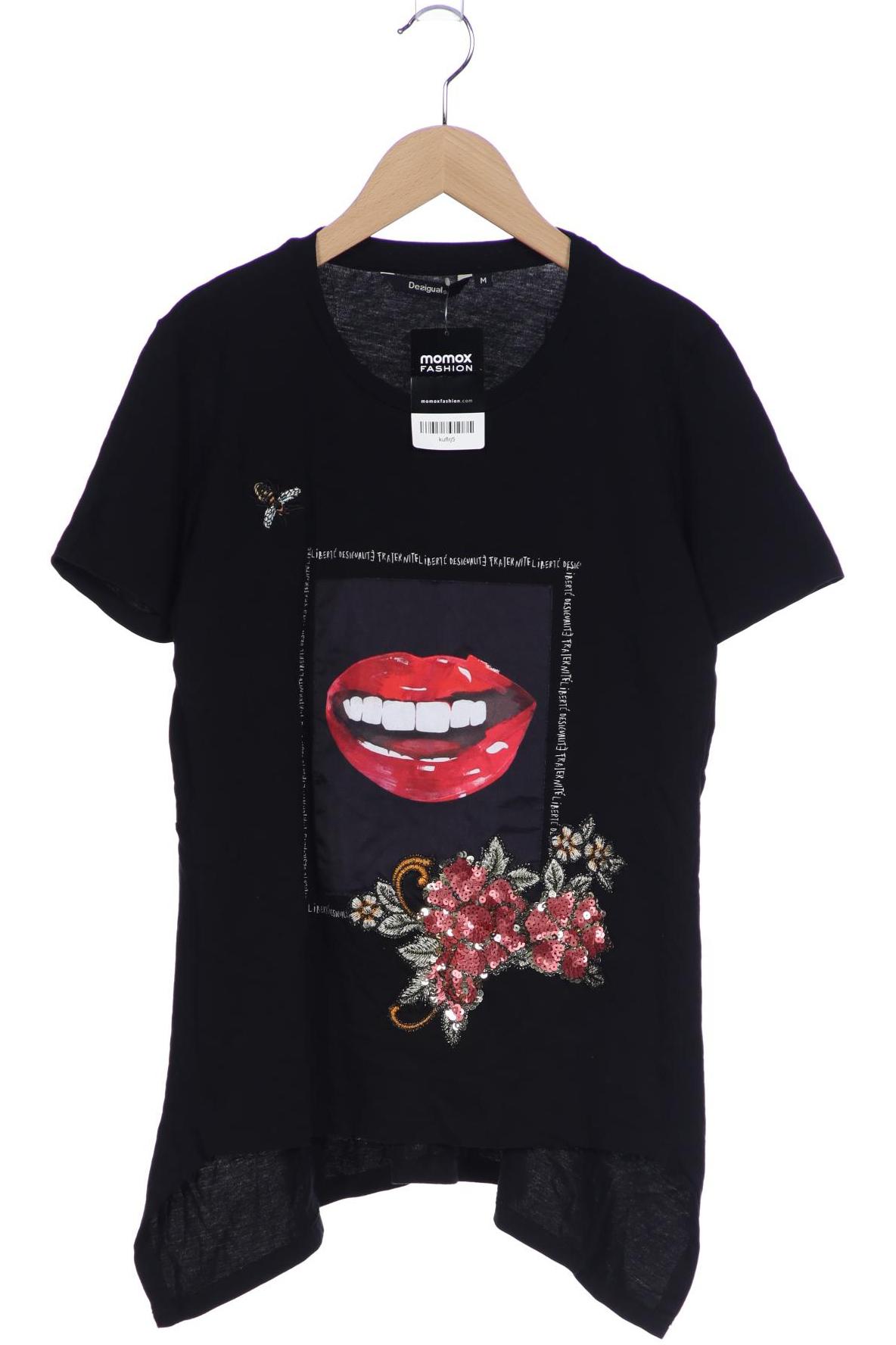 

Desigual Damen T-Shirt, schwarz, Gr. 38