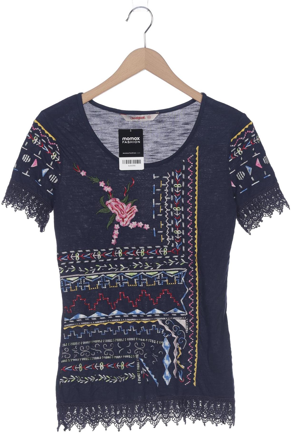 

Desigual Damen T-Shirt, marineblau, Gr. 34