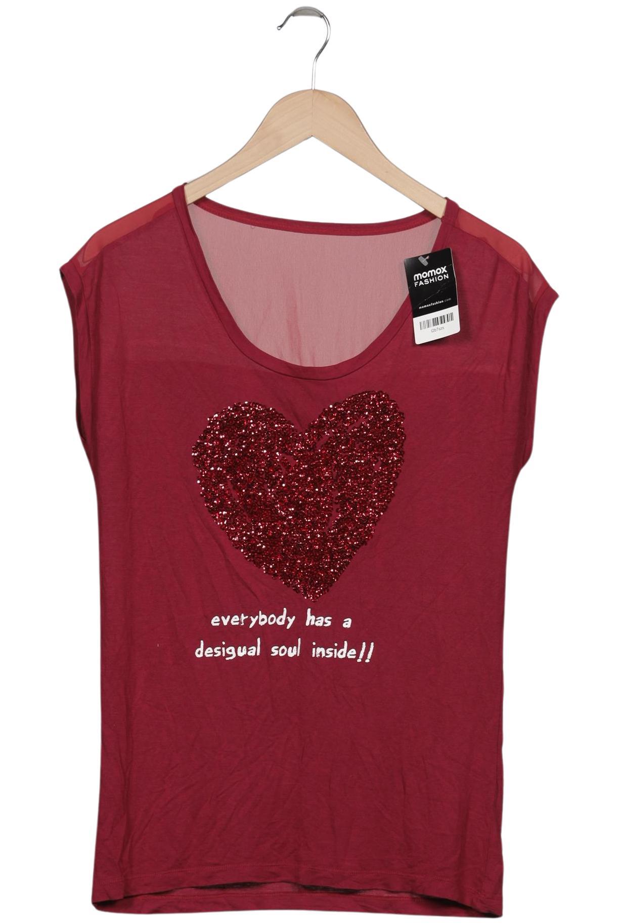 

Desigual Damen T-Shirt, bordeaux, Gr. 36