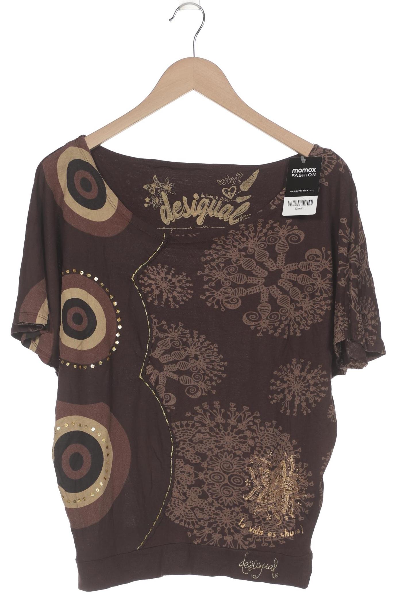 

Desigual Damen T-Shirt, braun, Gr. 36