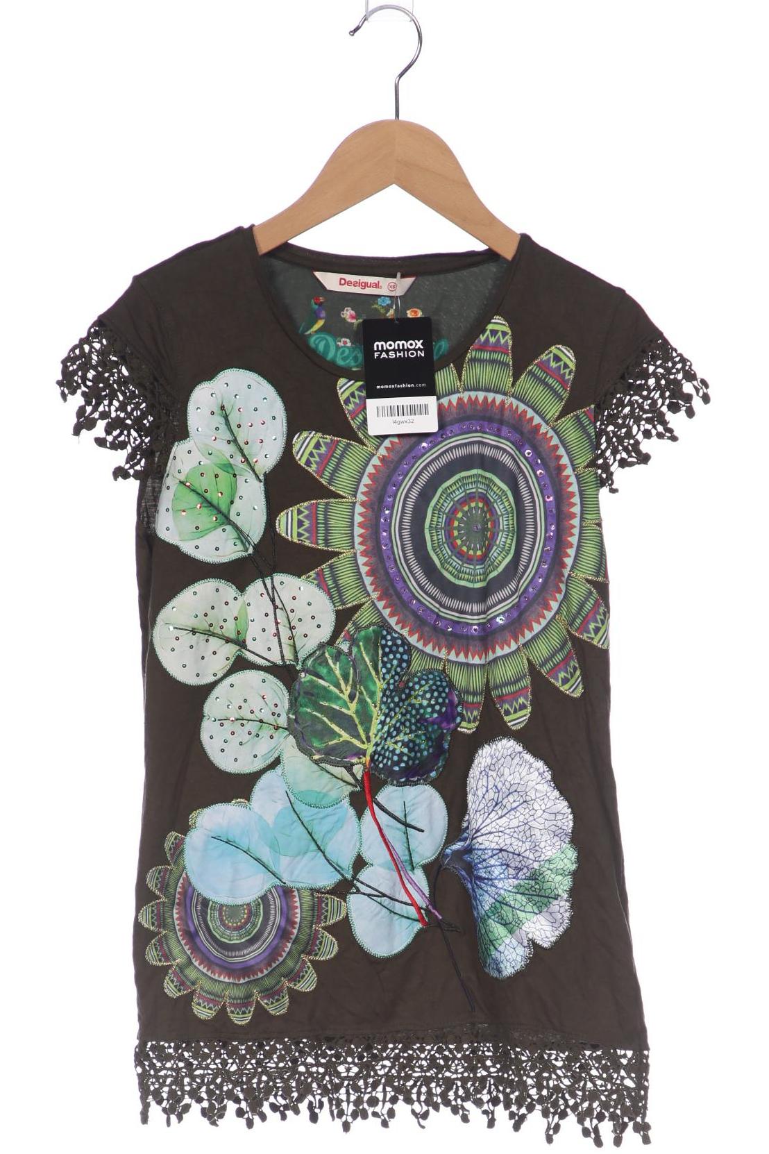 

Desigual Damen T-Shirt, grün, Gr. 34