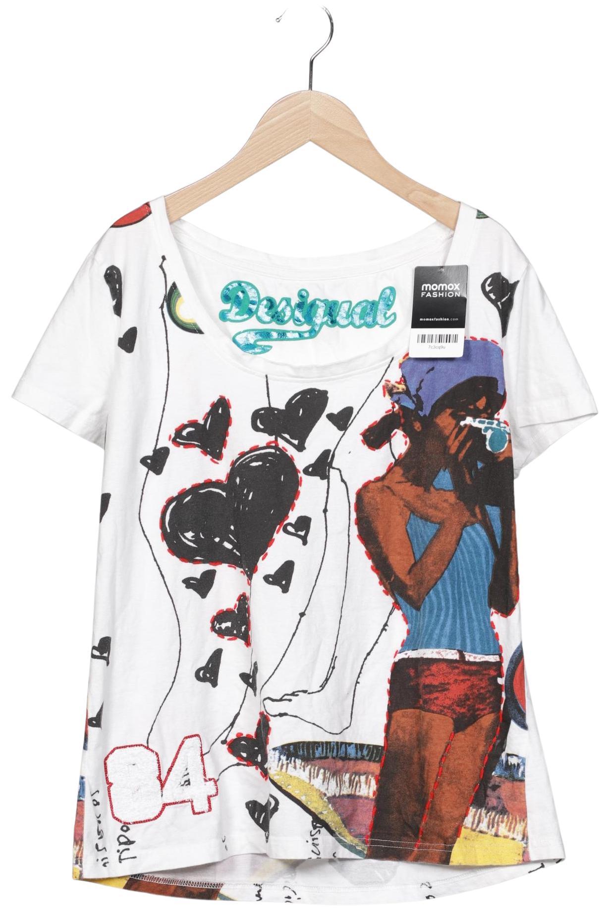 

Desigual Damen T-Shirt, weiß, Gr. 44