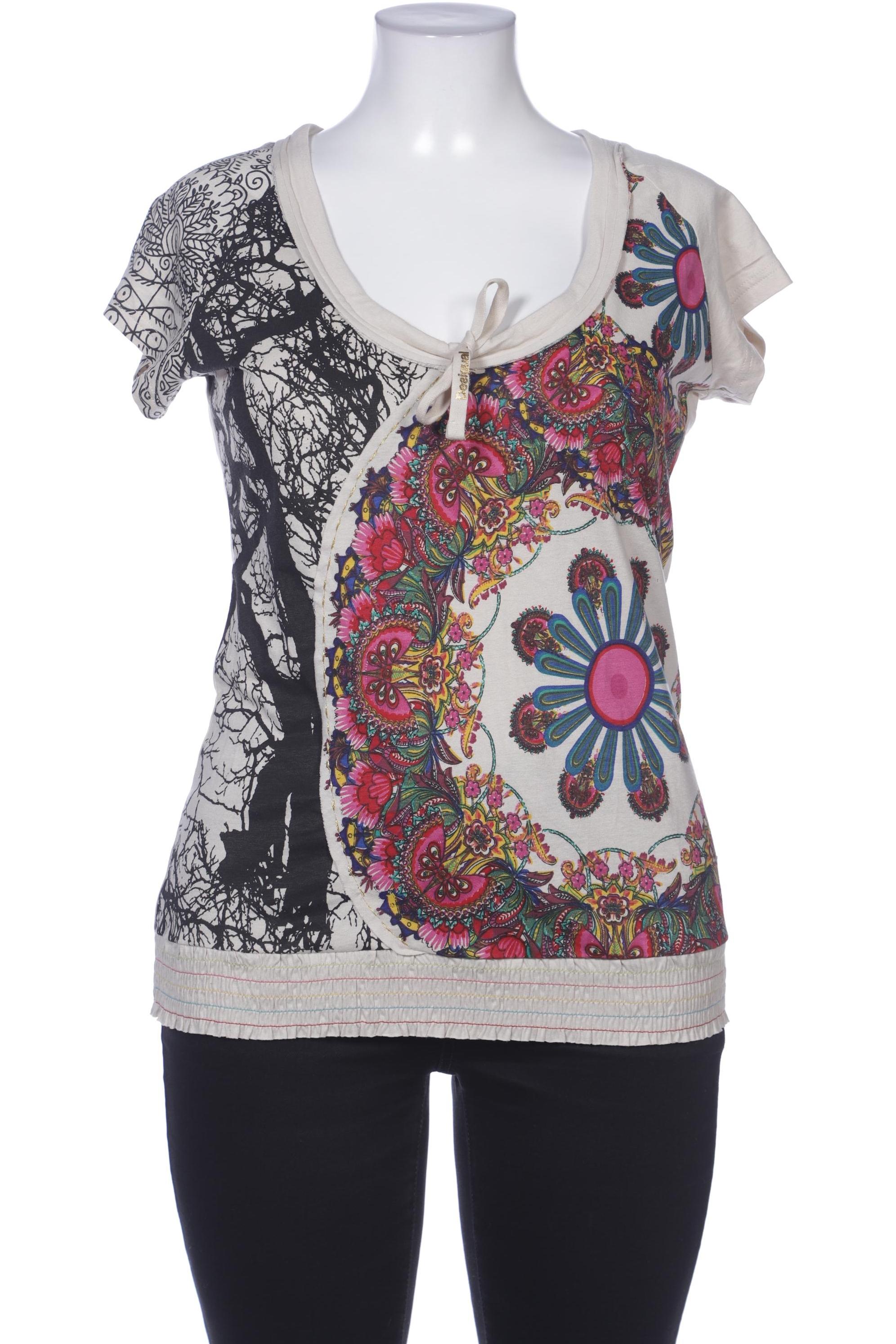 

Desigual Damen T-Shirt, cremeweiß, Gr. 44