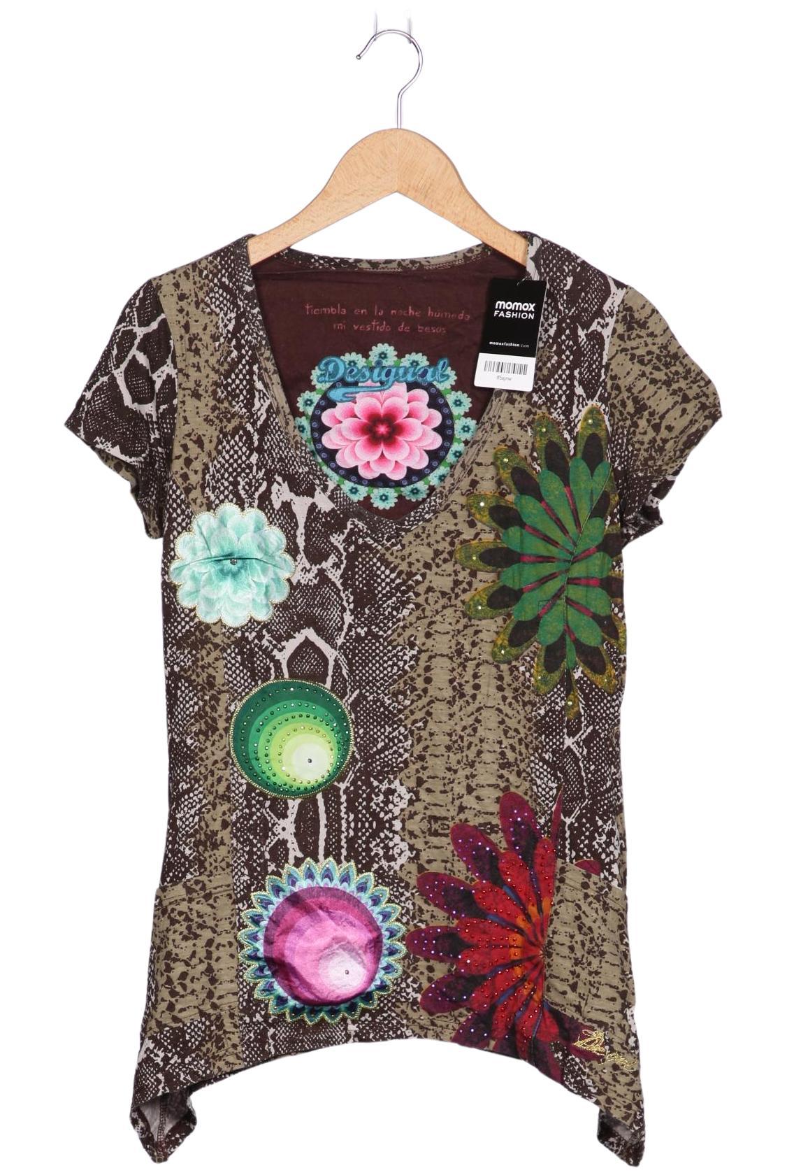

Desigual Damen T-Shirt, braun, Gr. 42